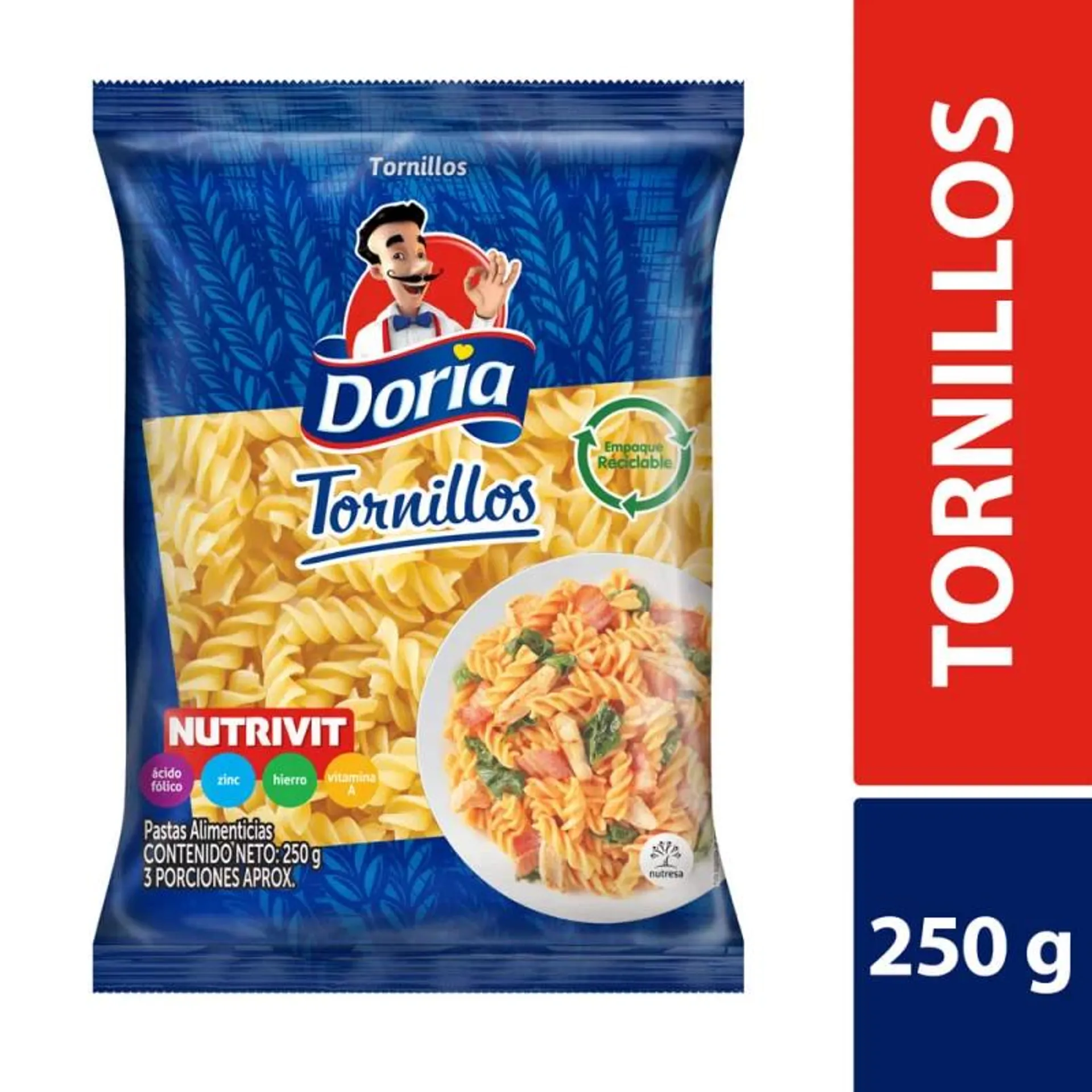 Pasta Doria Tornillos 250 g