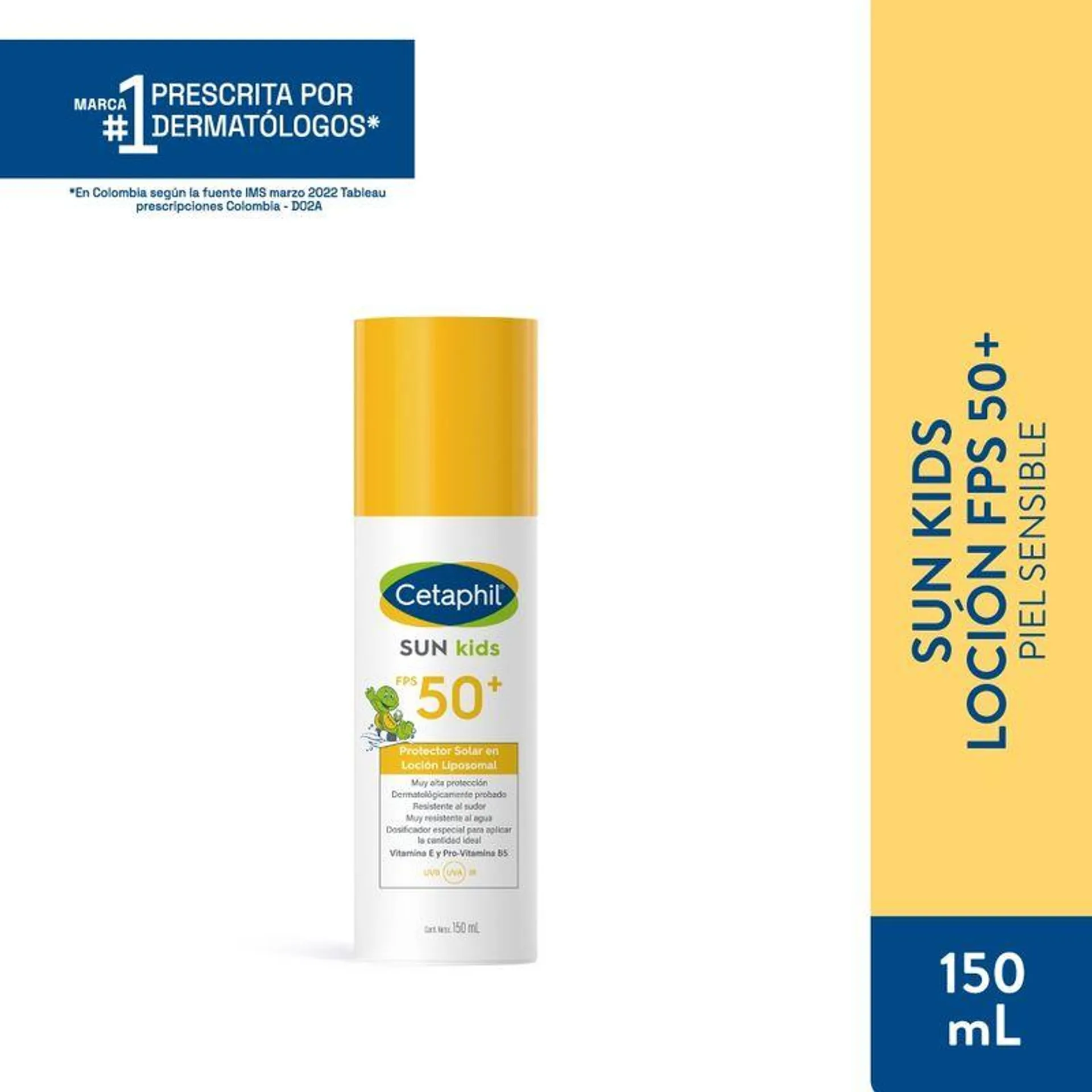 Protector Solar Cetaphil Sun Fps Kids 50+ En Loción Liposomal X 150ml