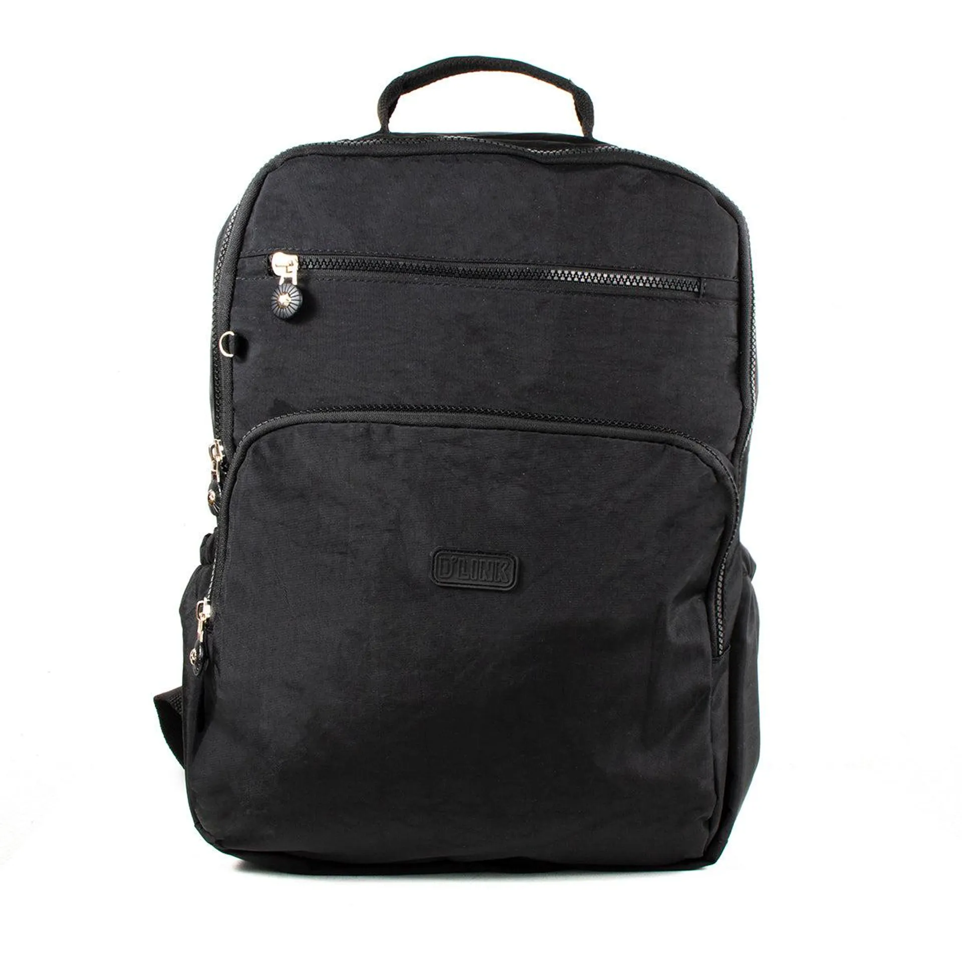 Morral color negro con bolsillo frontal, para dama