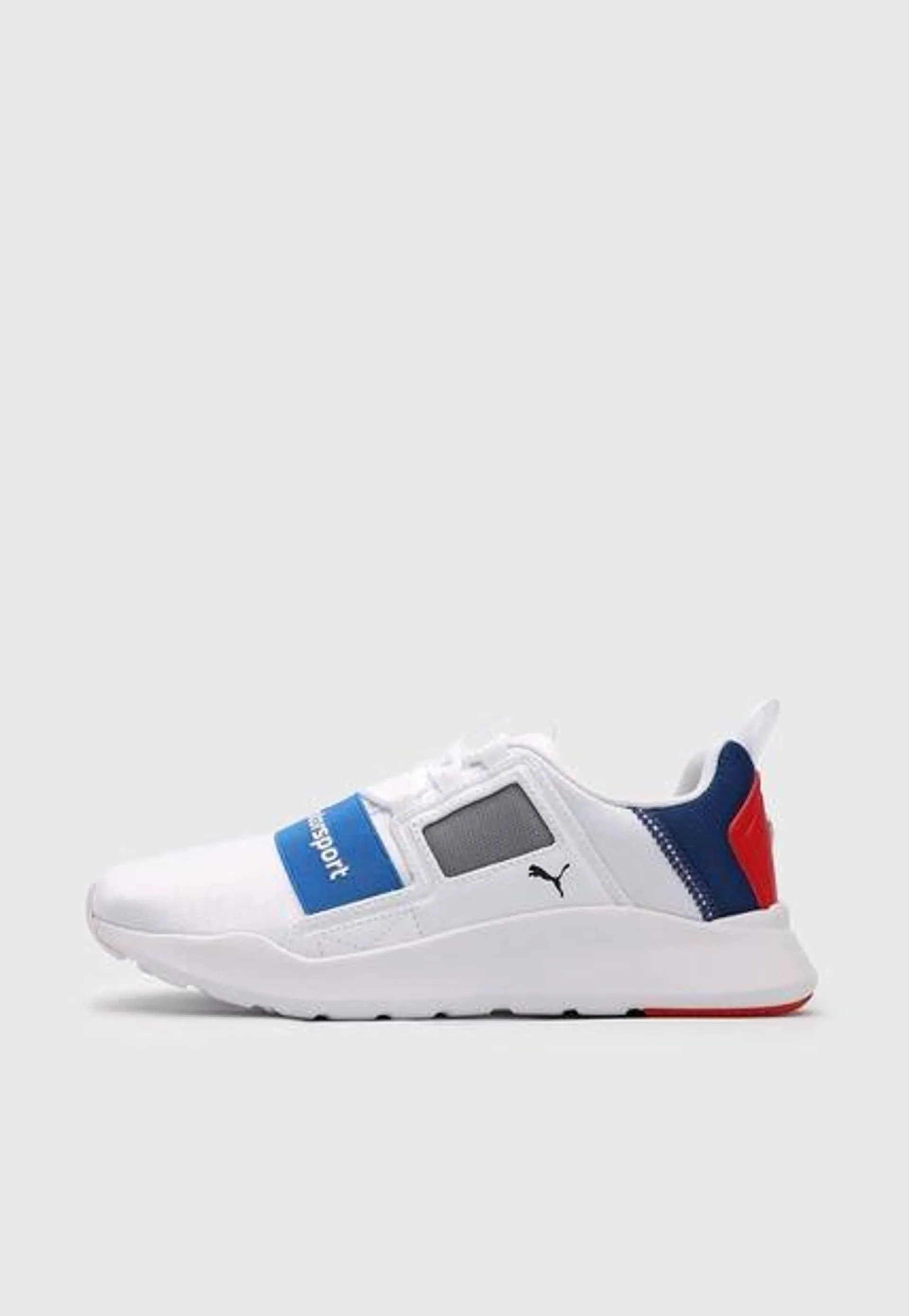 Tenis Lifestyle Blanco-Azul-Rojo Puma BMW MMS Wired Cage