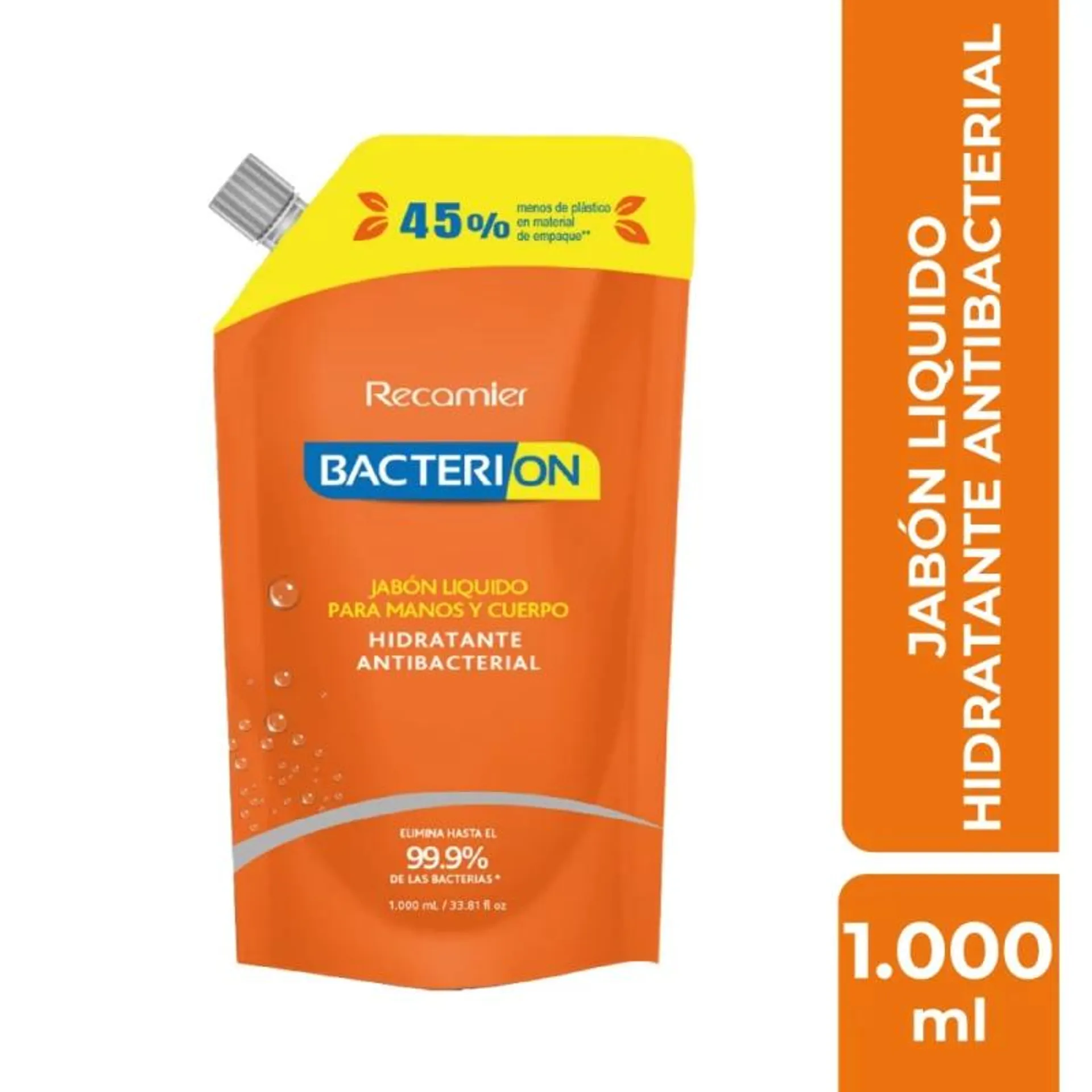 Jabon Líquido Bacterion x 1000 ml Doy Pack Antibacterial