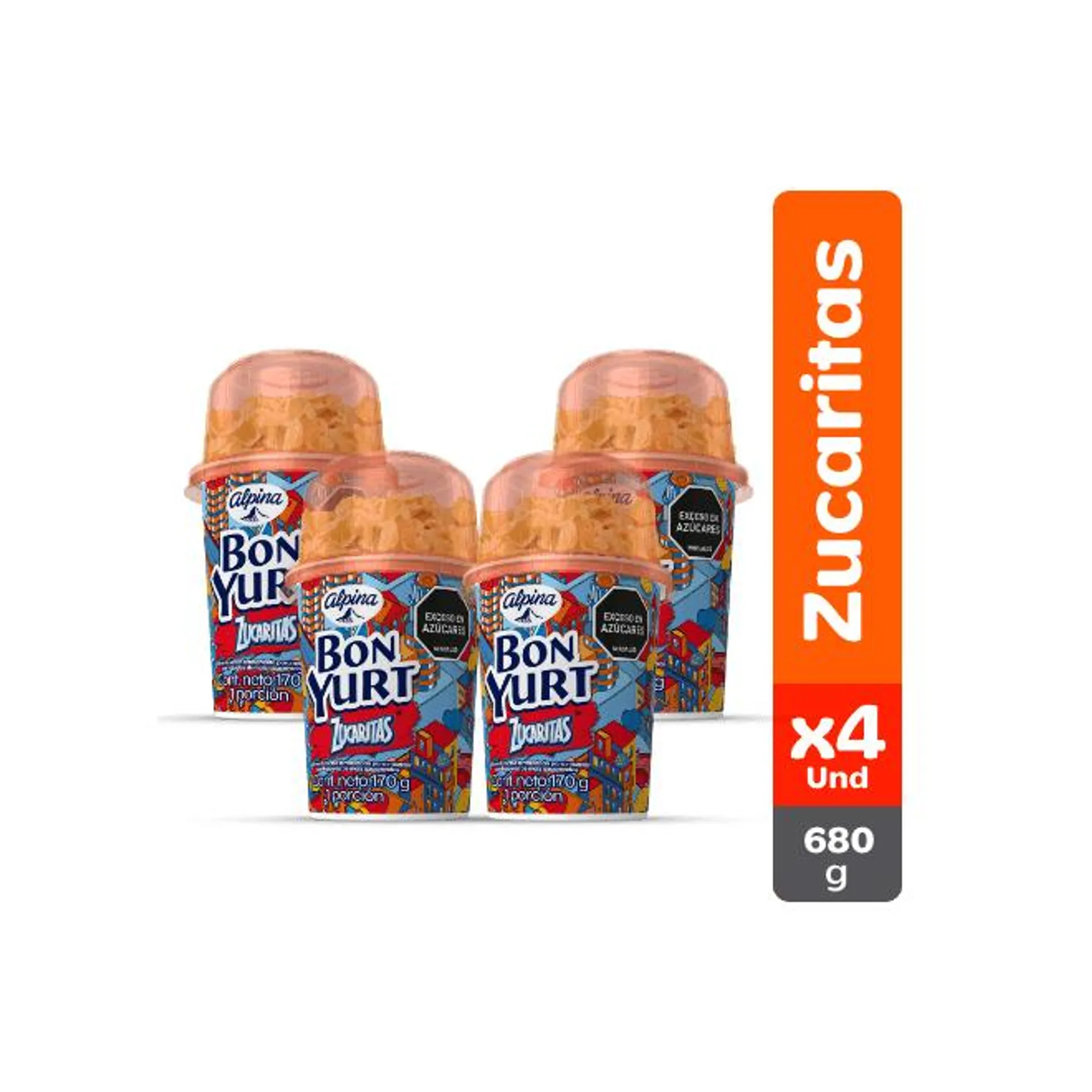 Bon Yurt Zucaritas x4 Und 170 g