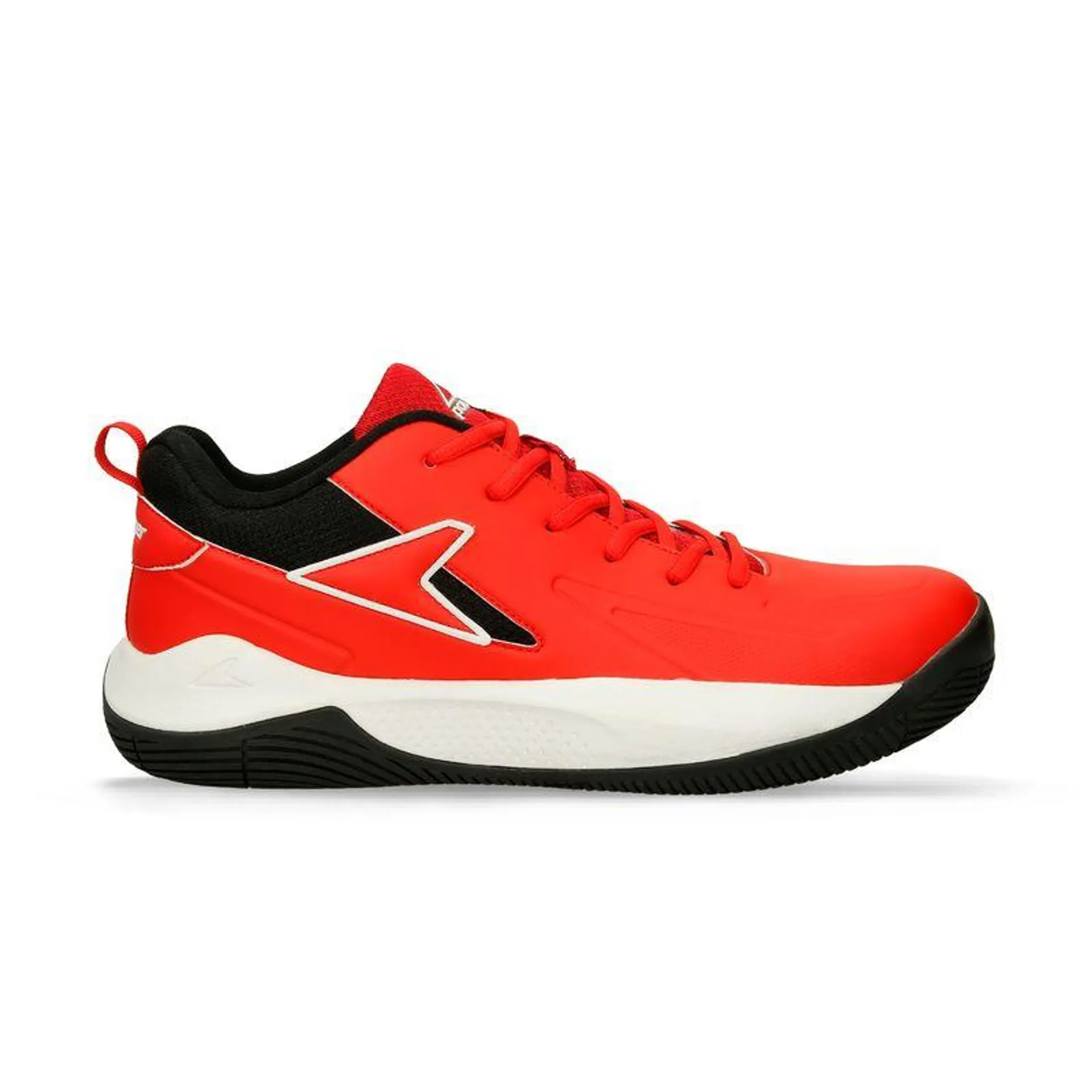 Tenis Deportivos Rojo-Negro Power Basketball Hombre