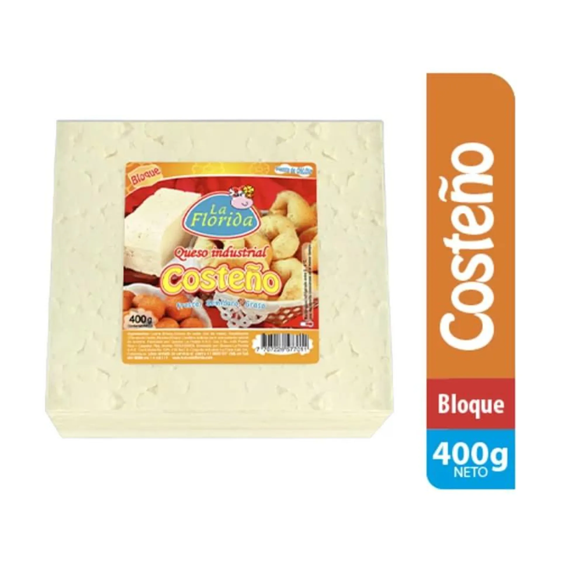 Queso La Florida Bloque Costeno x 400 g