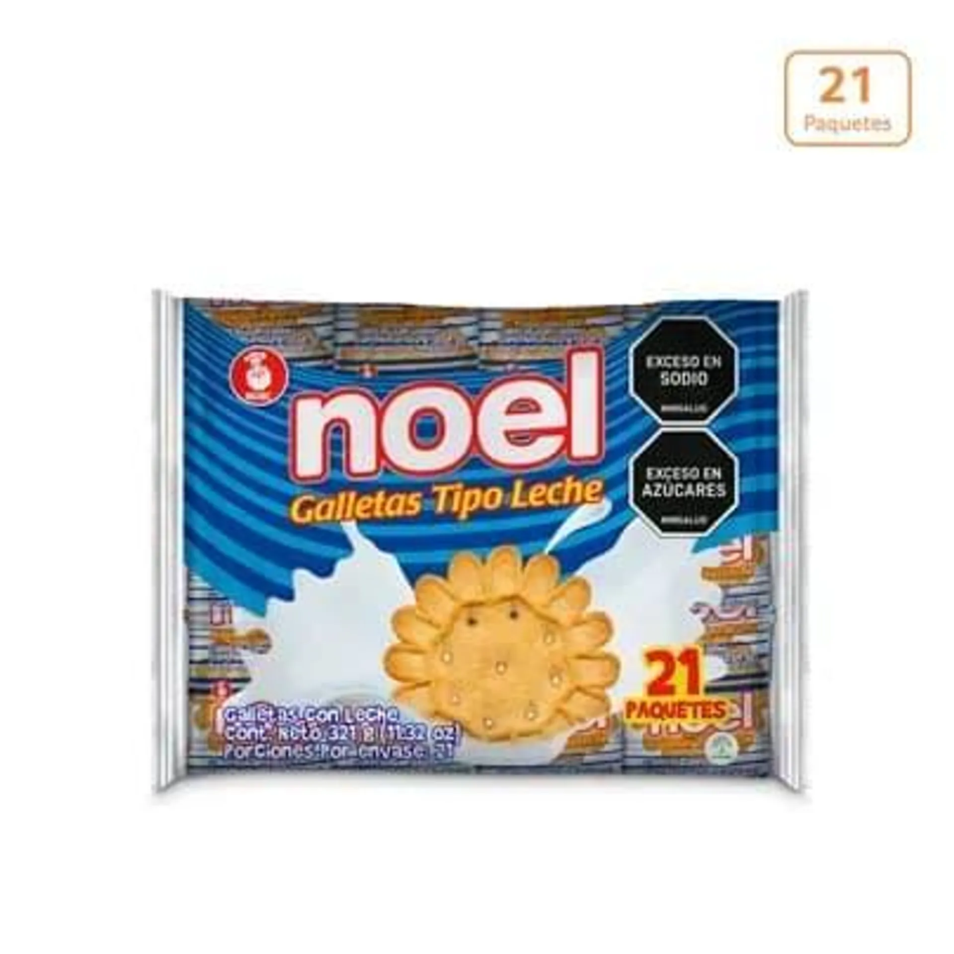 Galletas Noel tipo Leche x 321g x 21 Paquetes