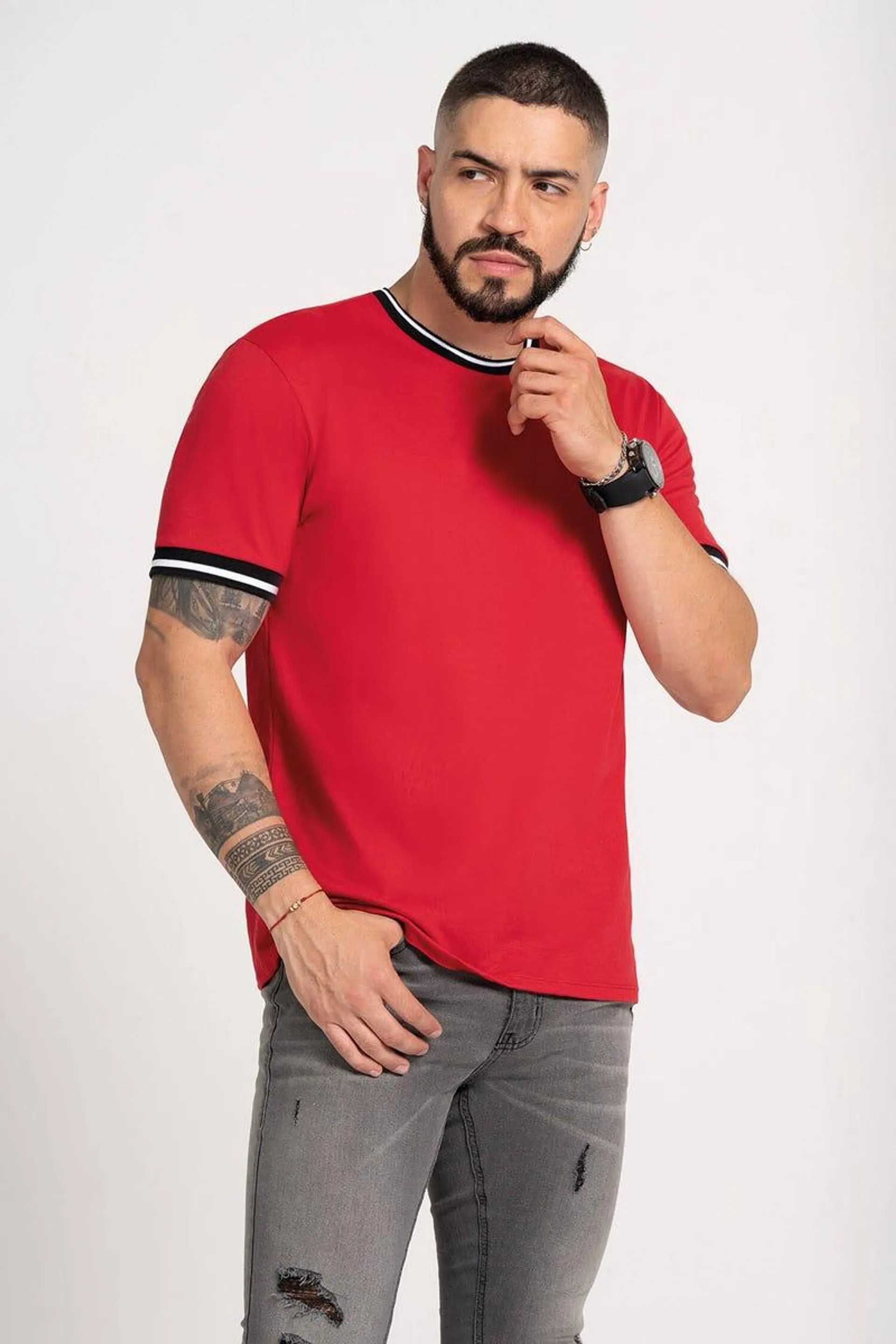 CAMISETA MANGA CORTA Rojo