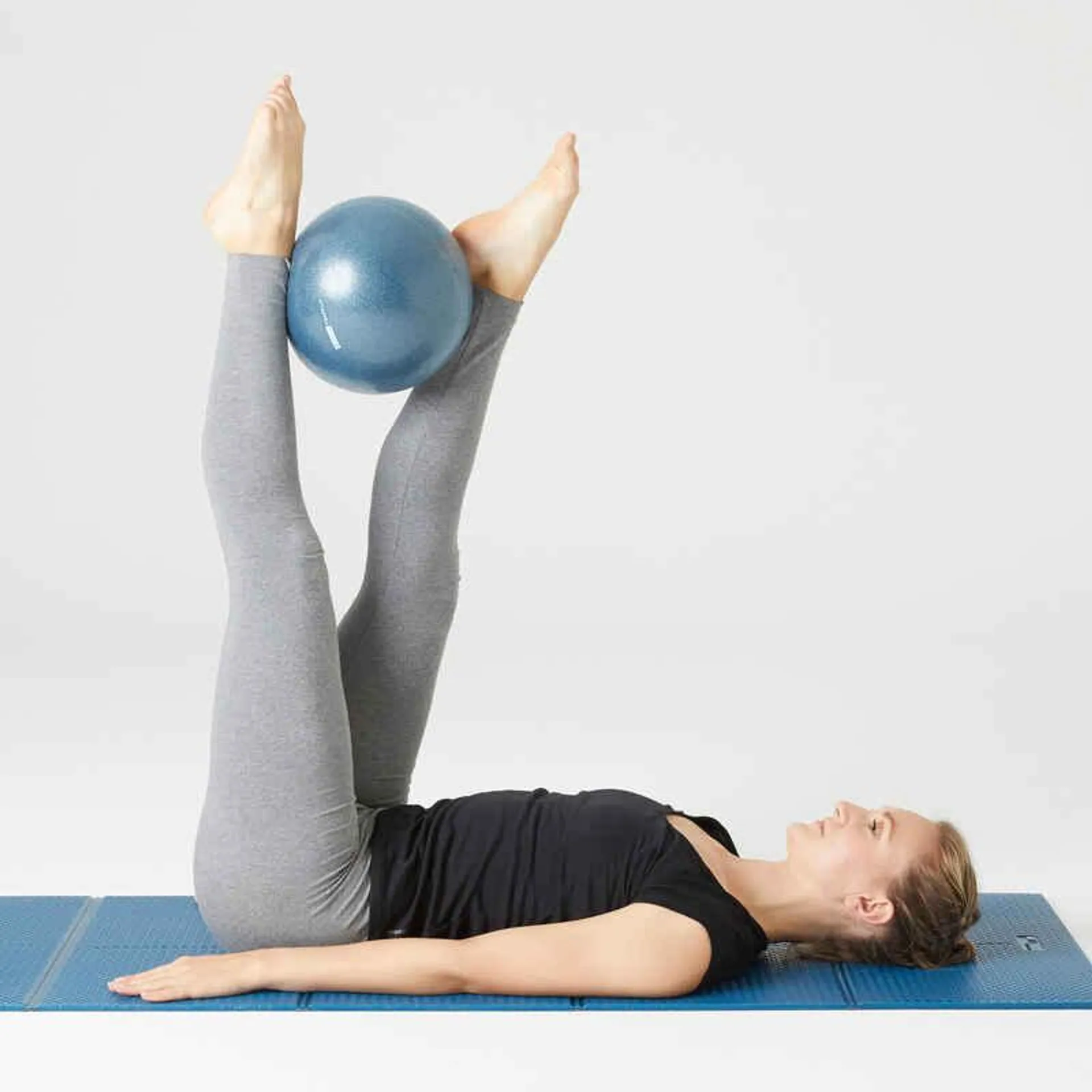 Pelota de pilates de 22cm Domyos azul plateado