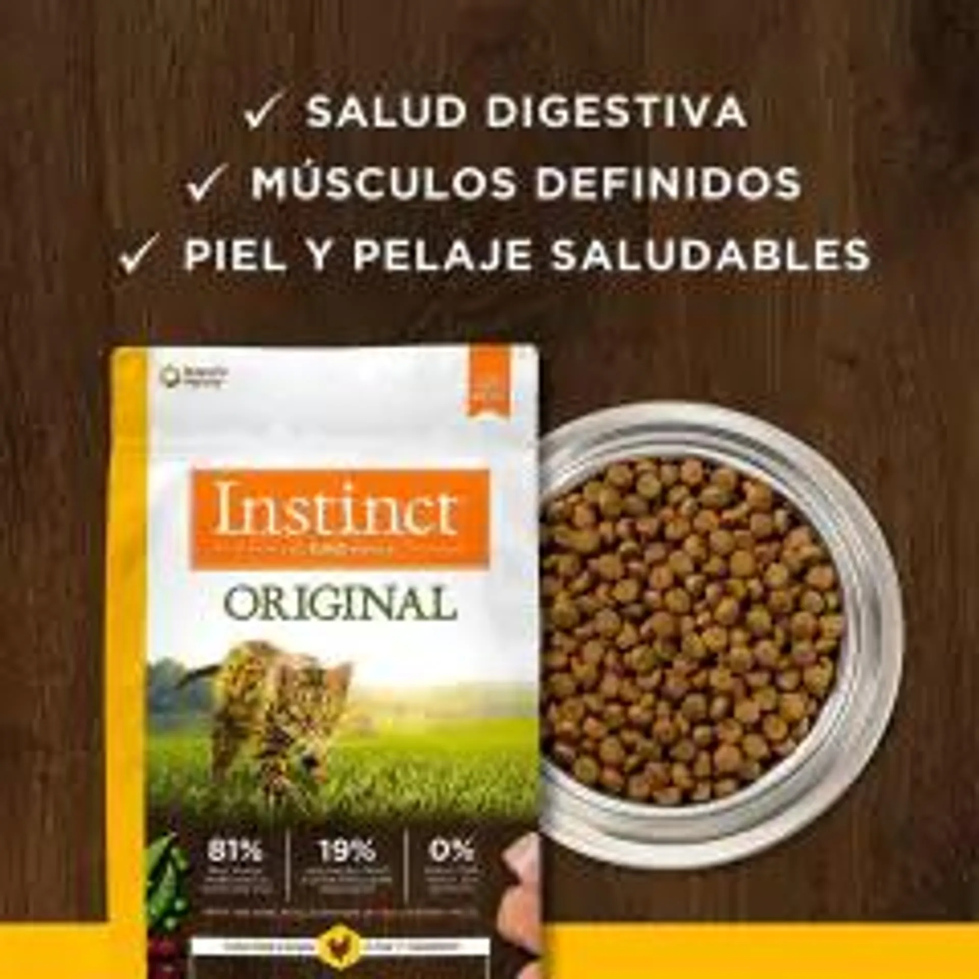 Instinct Original Pollo - Para Gatos 2.2 Kg (5 Lbs)