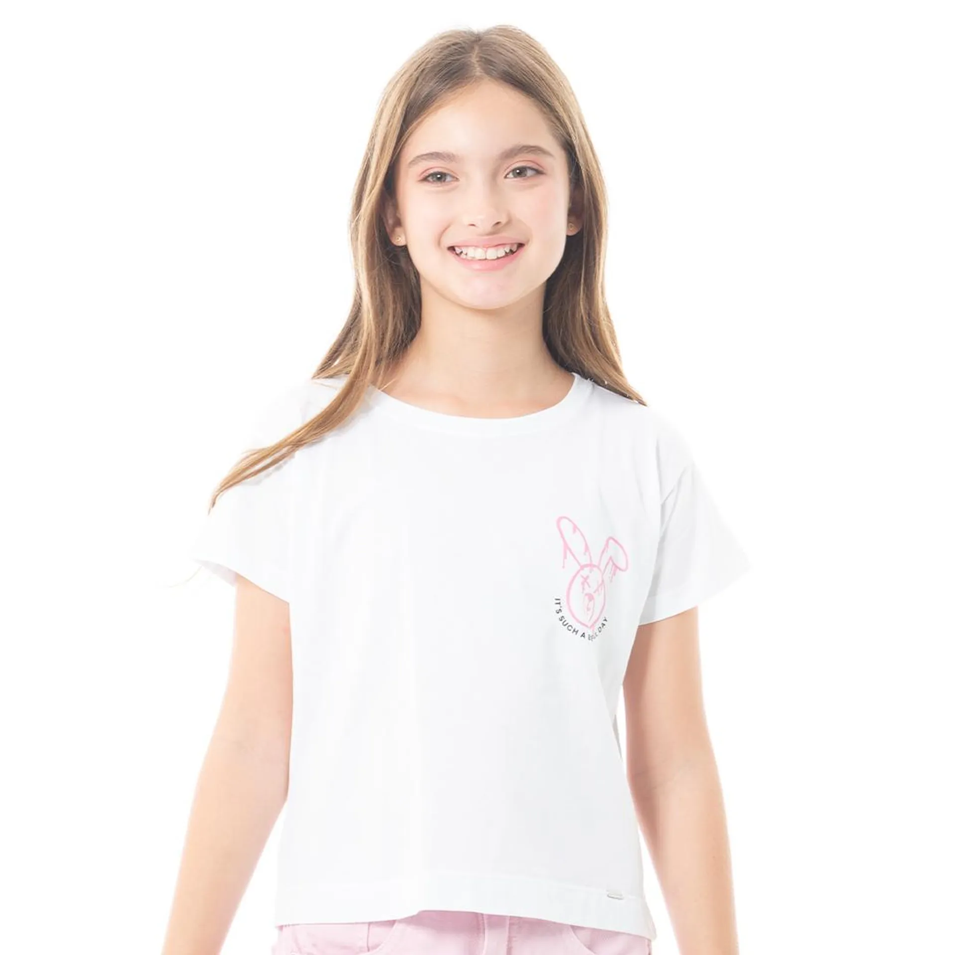 2 SIDES GRAPHIC T-SHIRT FOR GIRLS