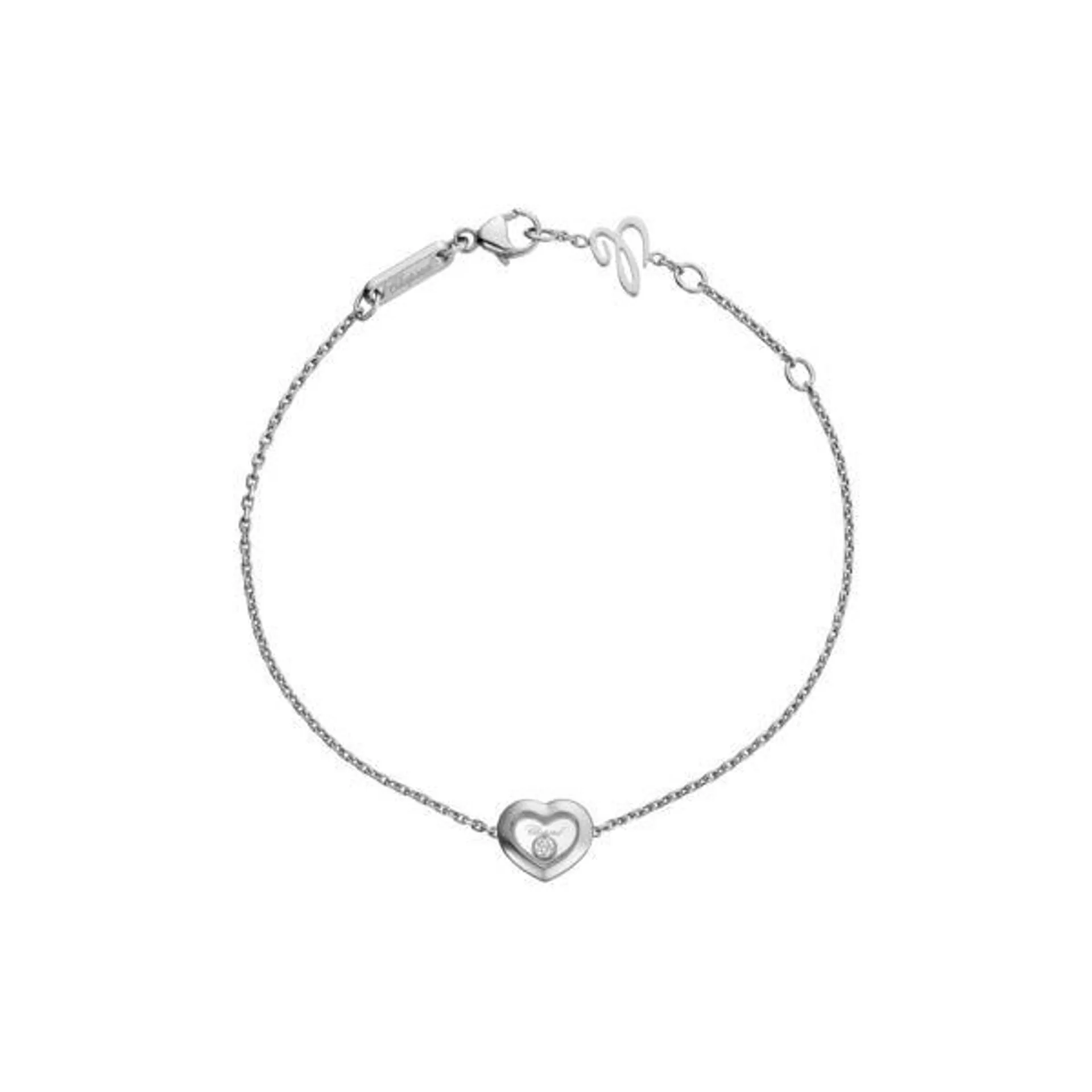 Pulsera Chopard Happy Diamonds oro blanco 18K y diamantes