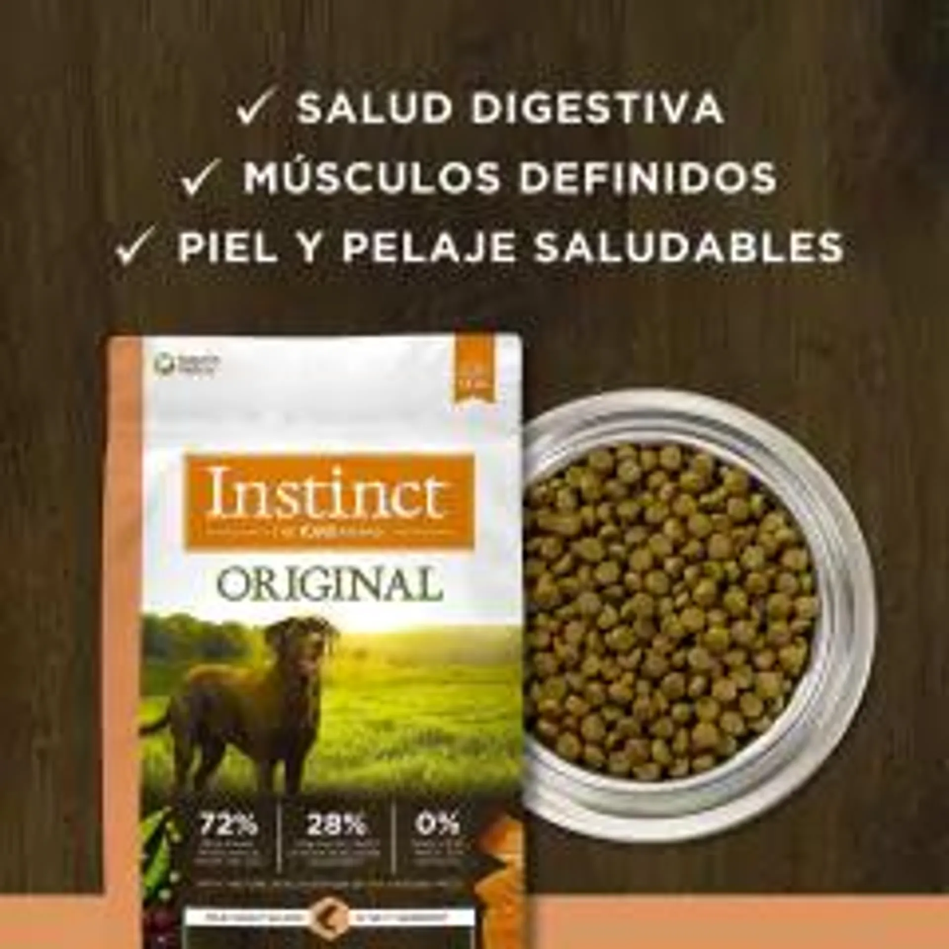 Instinct Original Sabor Salmón Para Perros 9.0 Kg