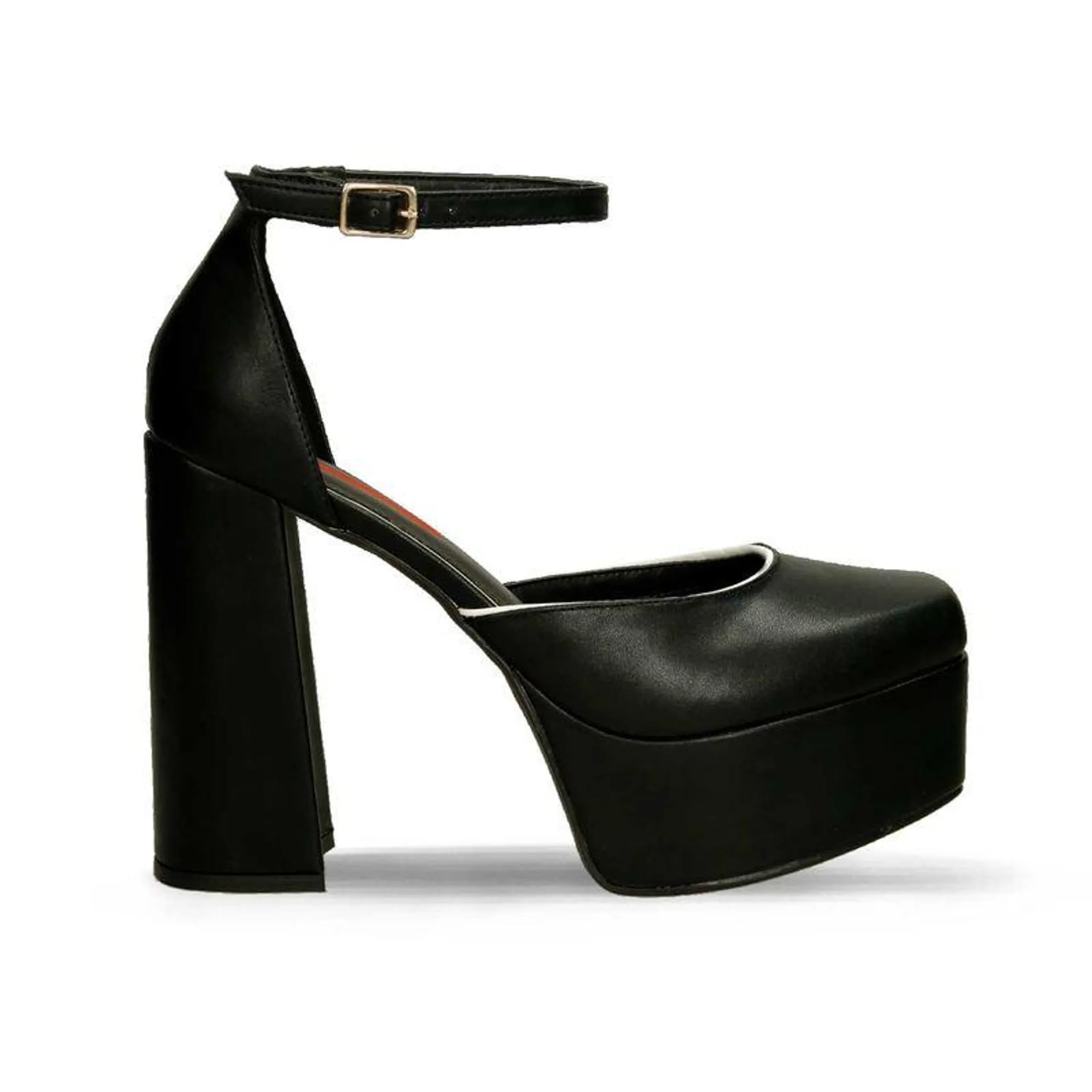 Tacones Negro Bata Red Label Hasam Mujer