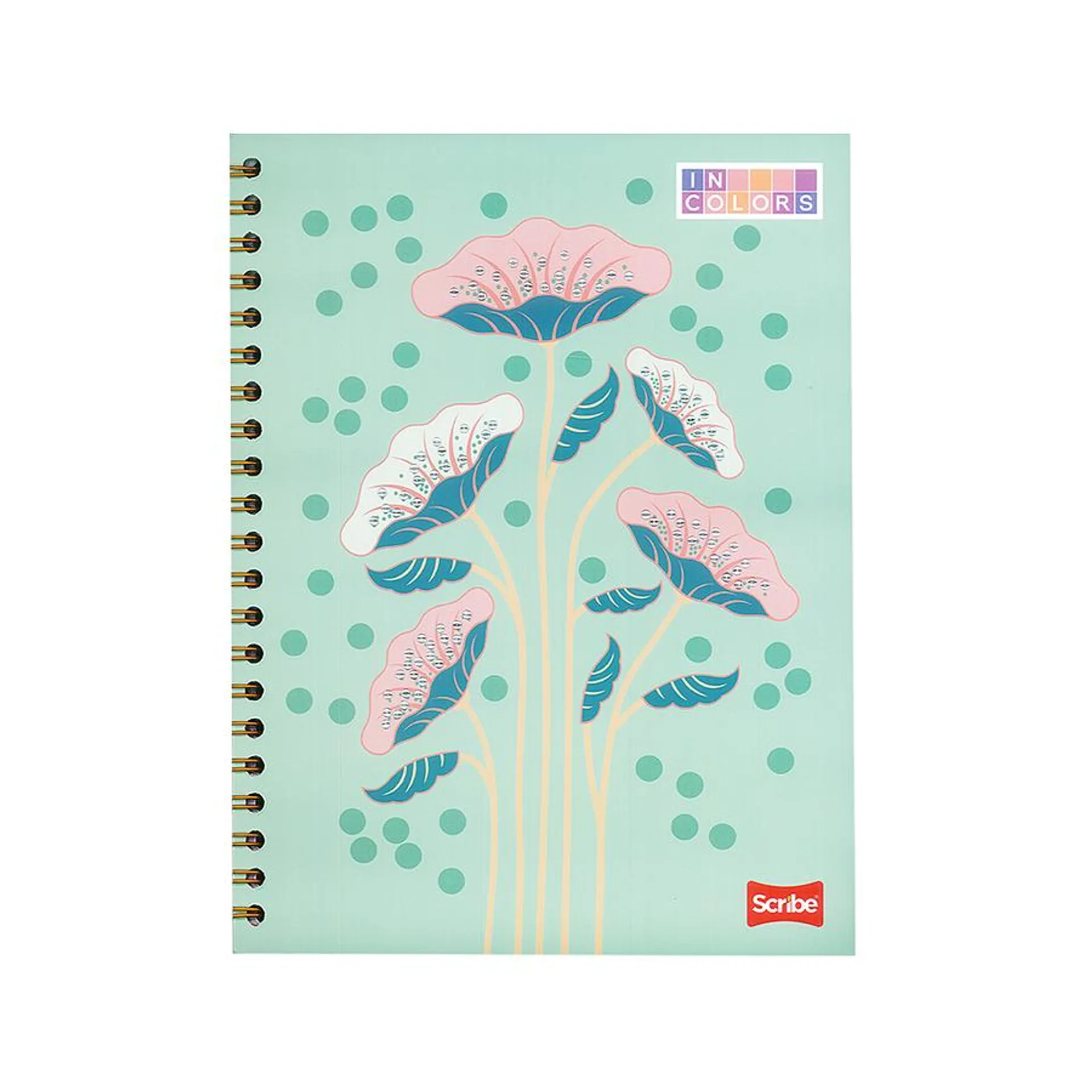 Cuaderno Catedrático Pasta Dura Scribe Incolors 80 Hojas Cuadros