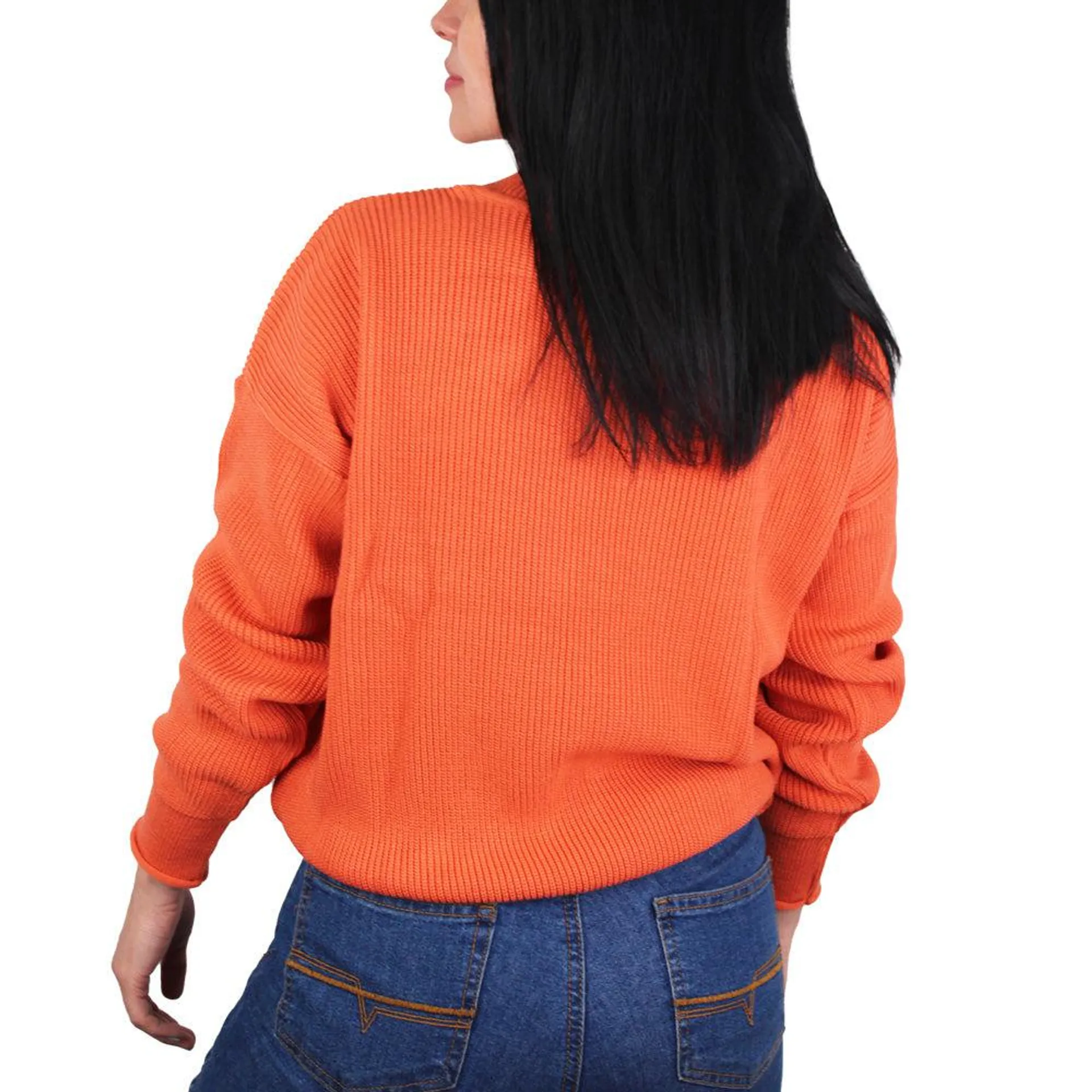 Buzo Cuello Alto para Mujer Lec Lee - Naranja