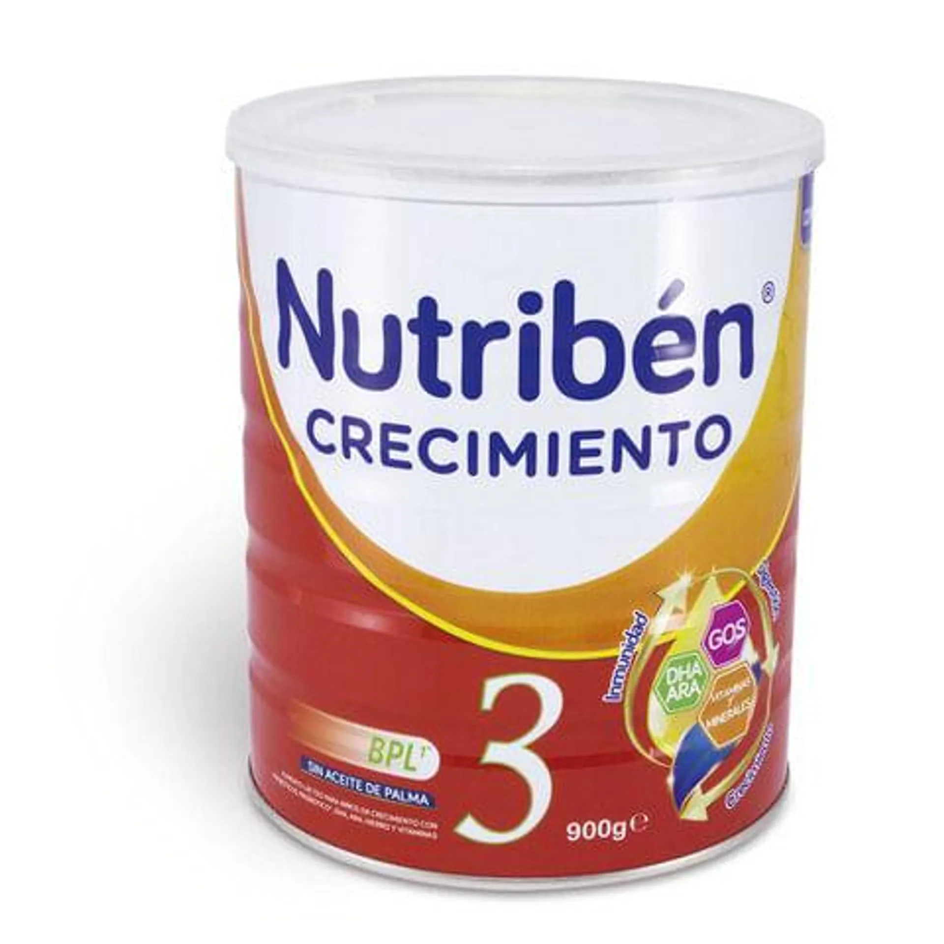 Alimento Lacteo Nutriben Crecimiento 3 Lata X 900 Gr