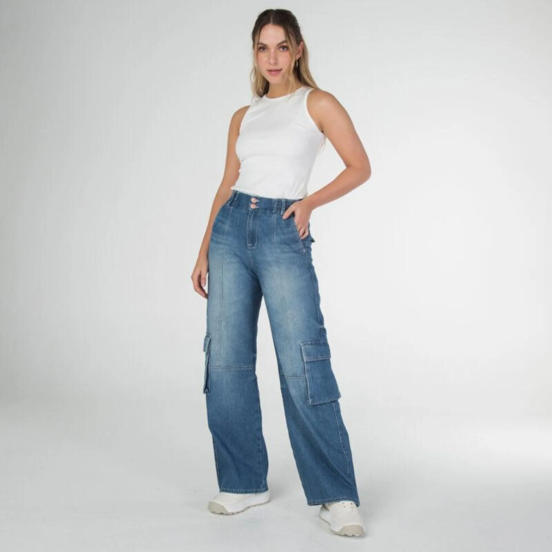 Jean Cargo Wide Leg Melody