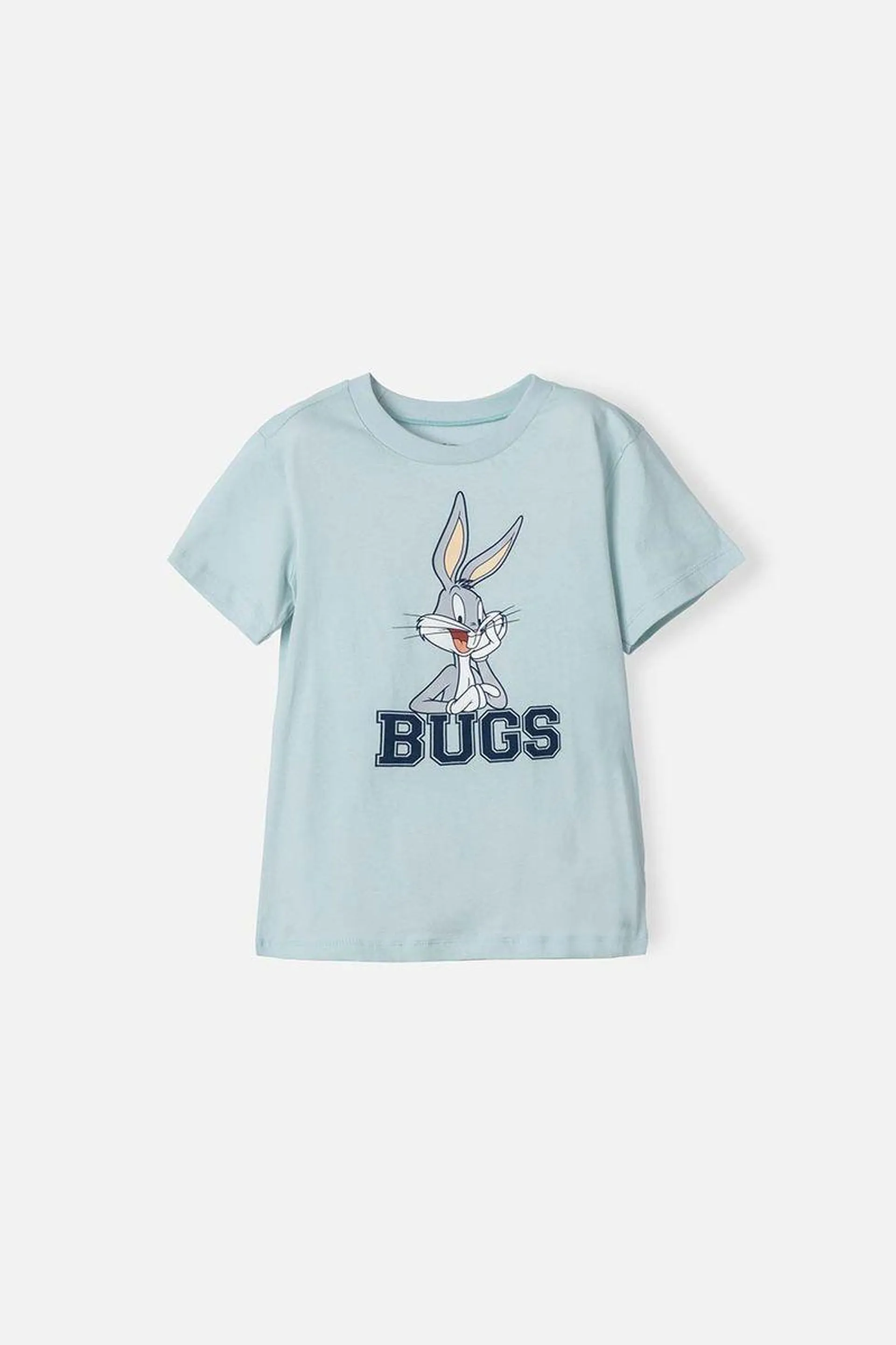 Camiseta de Looney tunes manga corta azul para niño