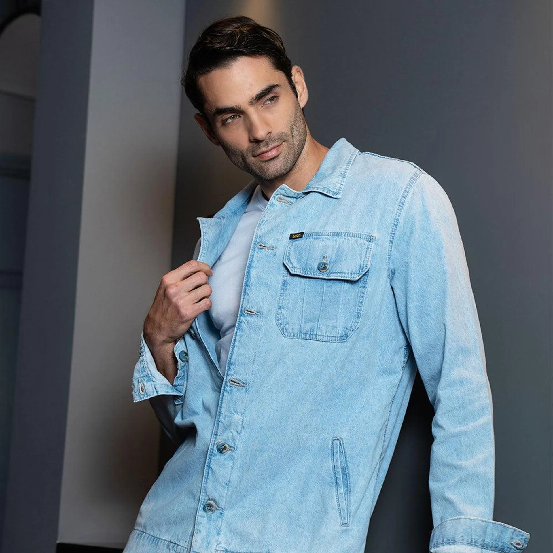 Camichaqueta Denim Clásica para hombre Lec Lee