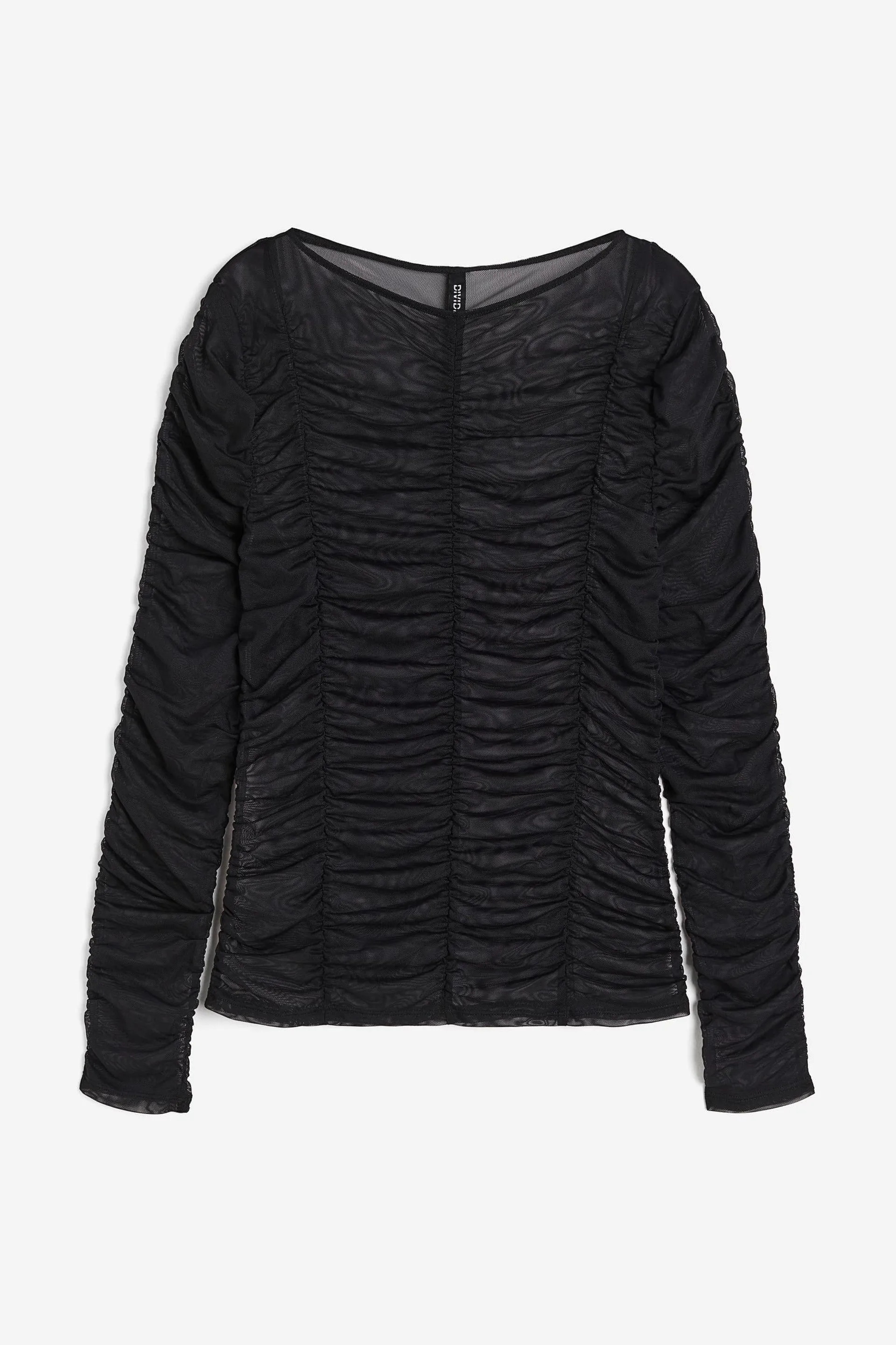 Blusa fruncida en malla
