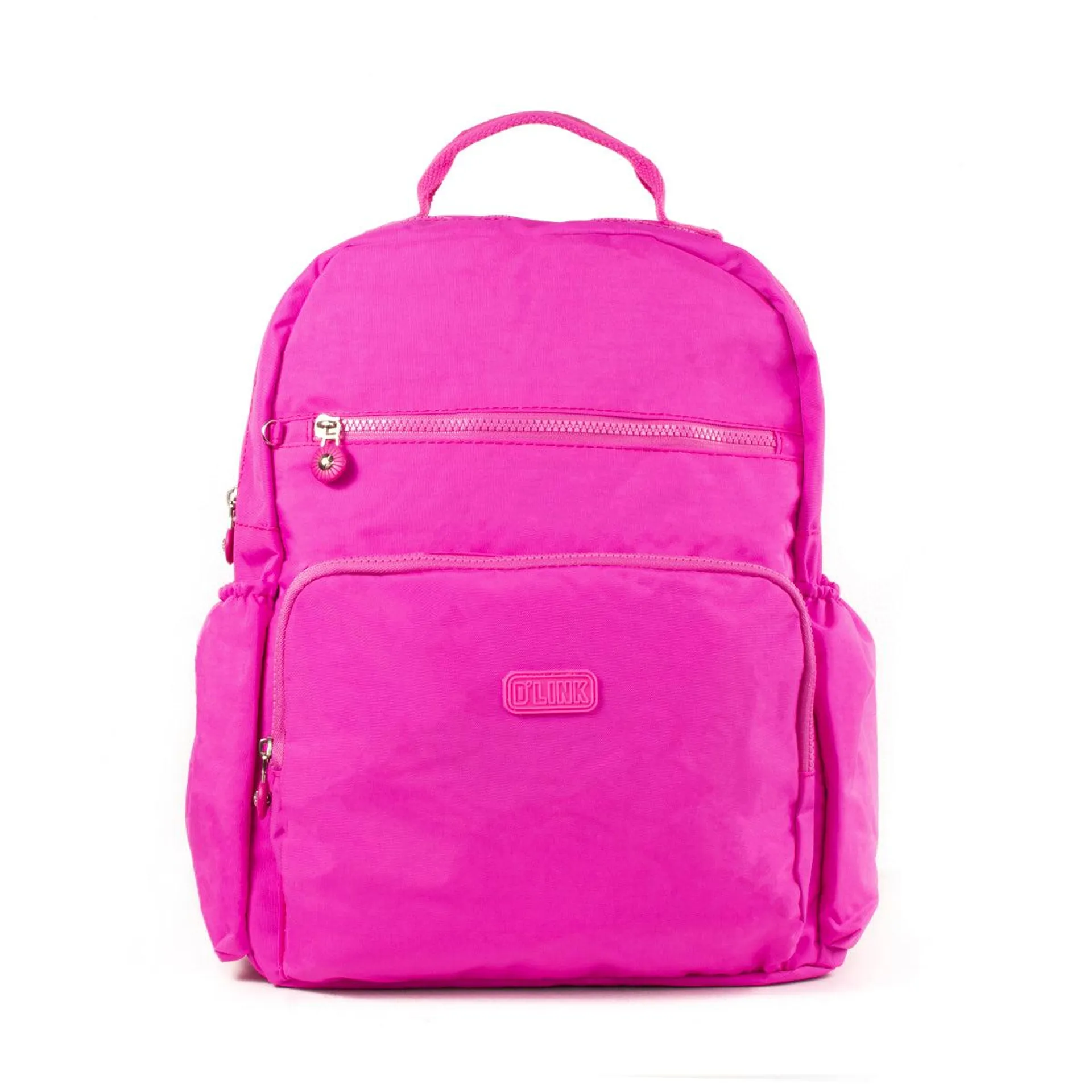 Morral de lona color fucsia, para dama