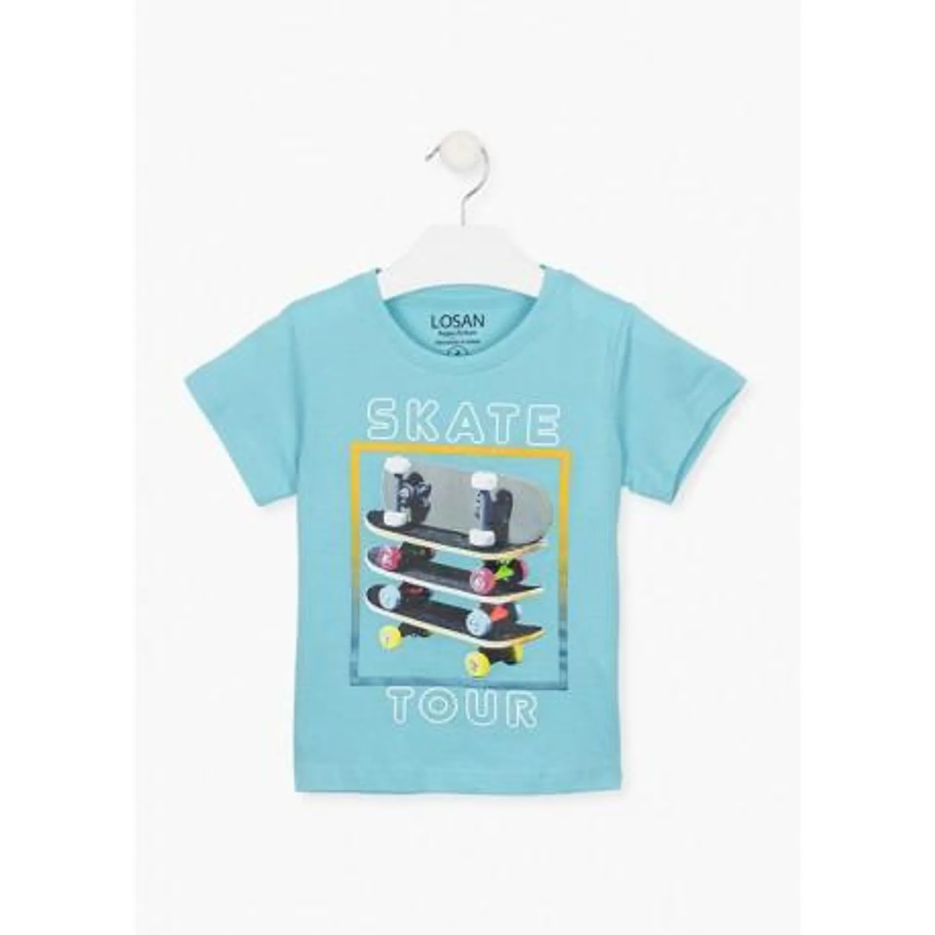 CAMISETA TURQUESA NIÑO LOSAN REF 115-1034AL