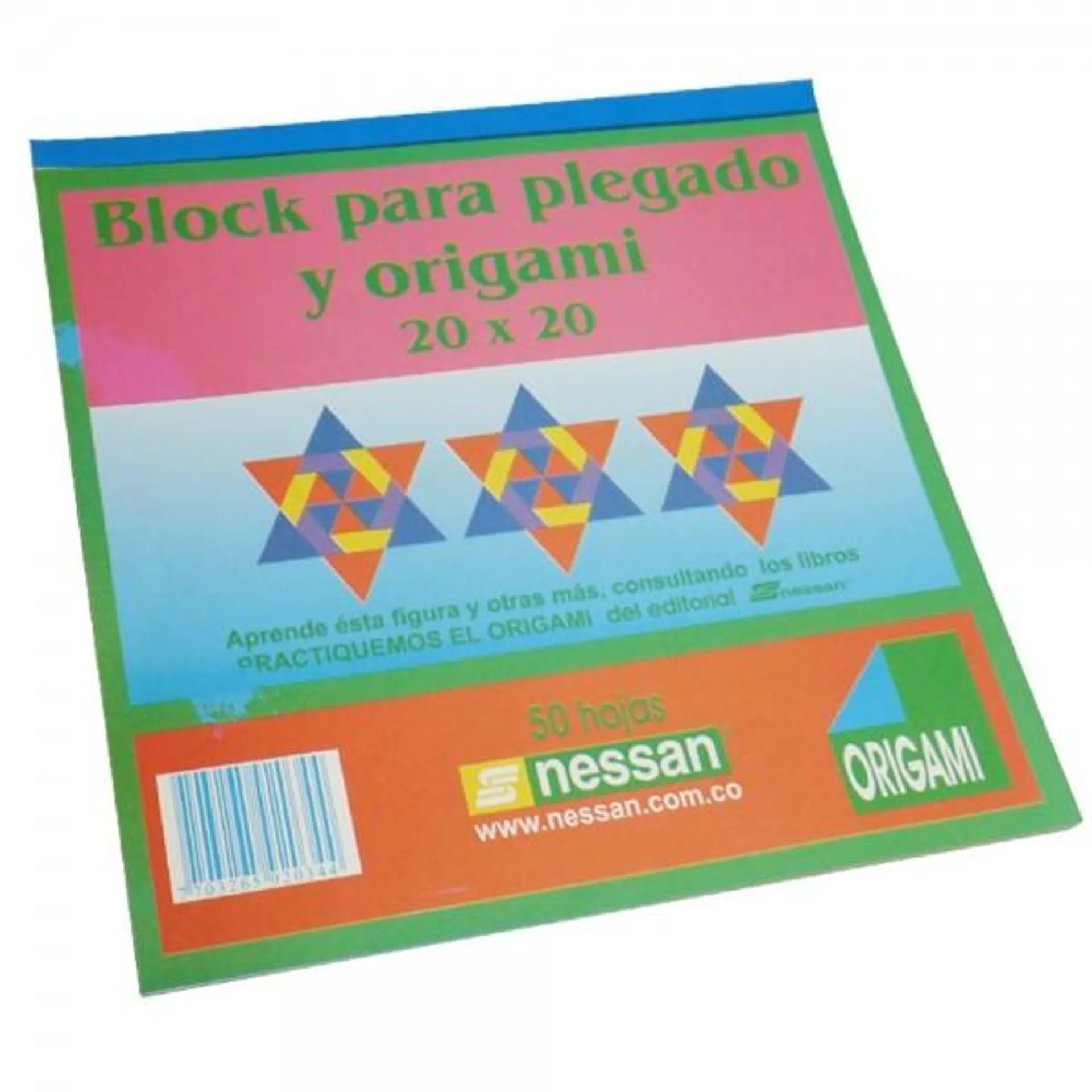 Block Nessan Origami 20 x 20cm x50 hojas