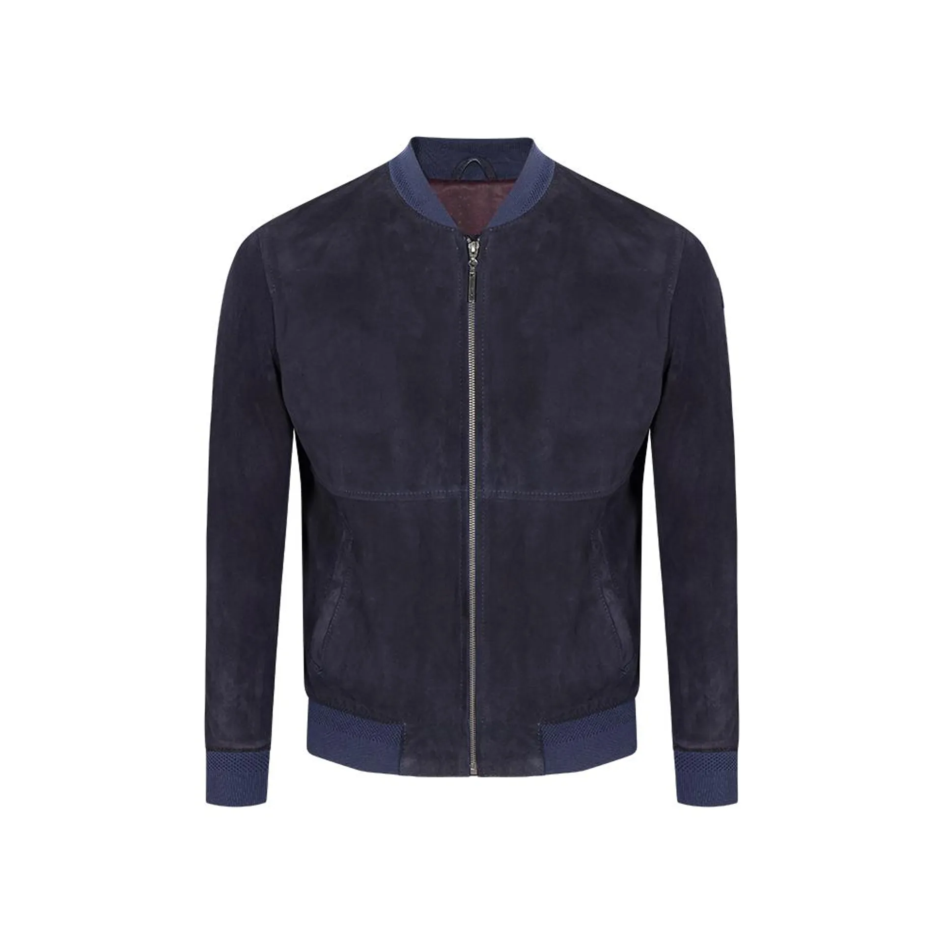 CHAQUETA AZUL OSCURO TIPO BOMBER CN