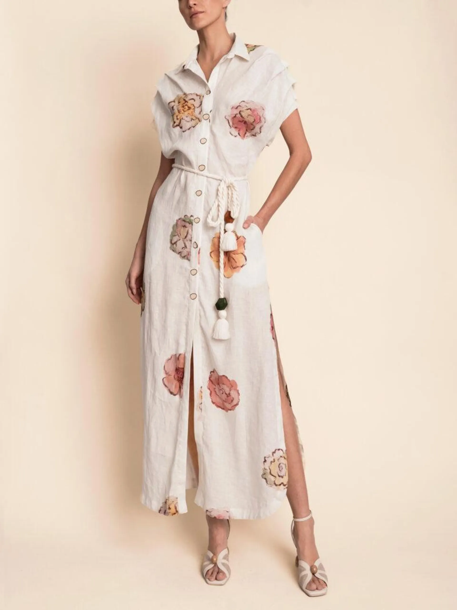 EUDORA DRESS IVORY FLORAL