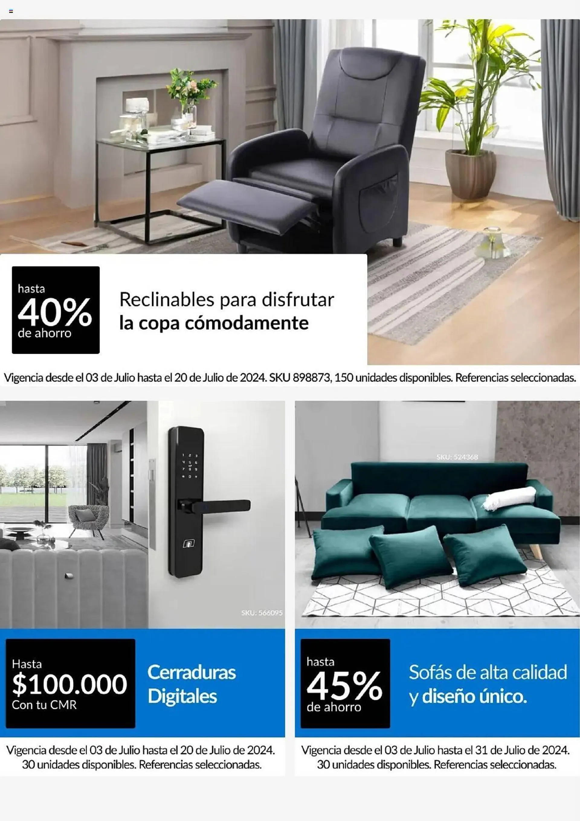 Catalogo de Catálogo Homecenter 3 de julio al 17 de julio 2024 - Pag 4