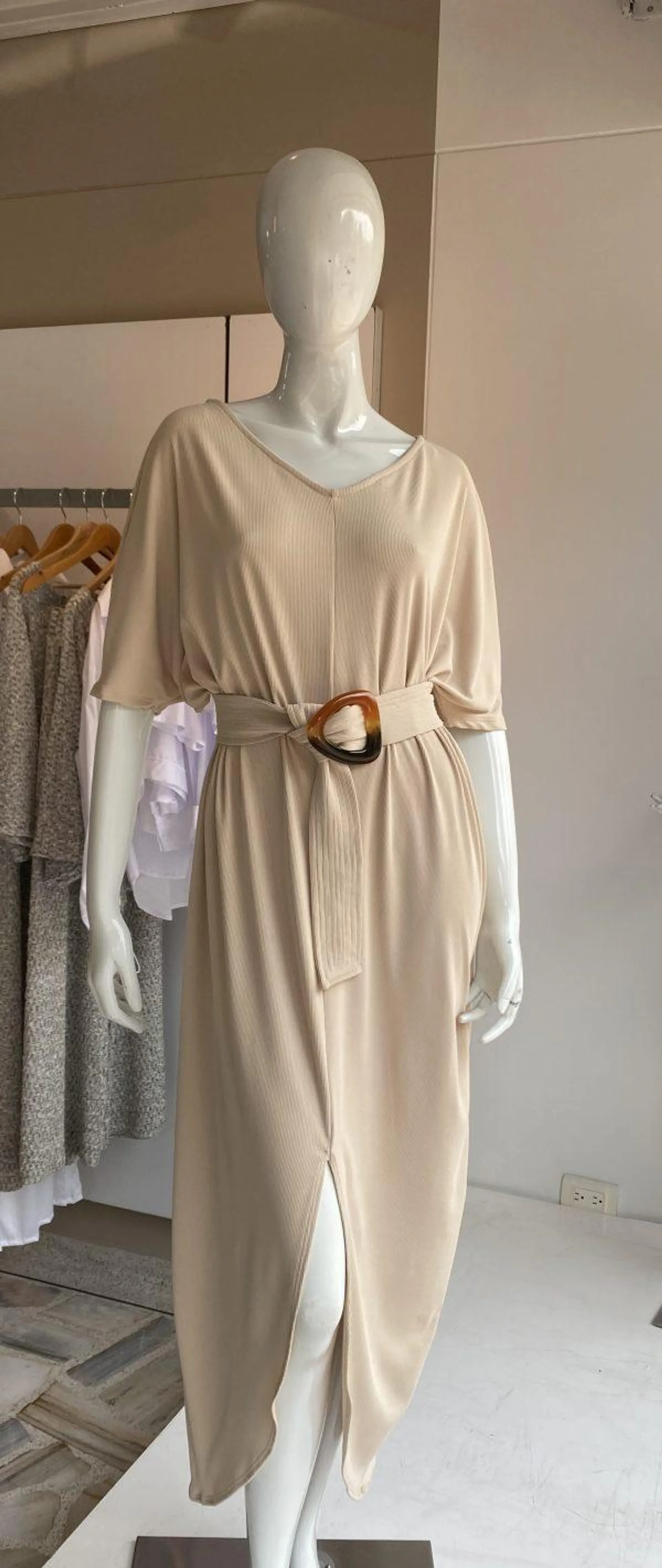 Vestido Samira Beige