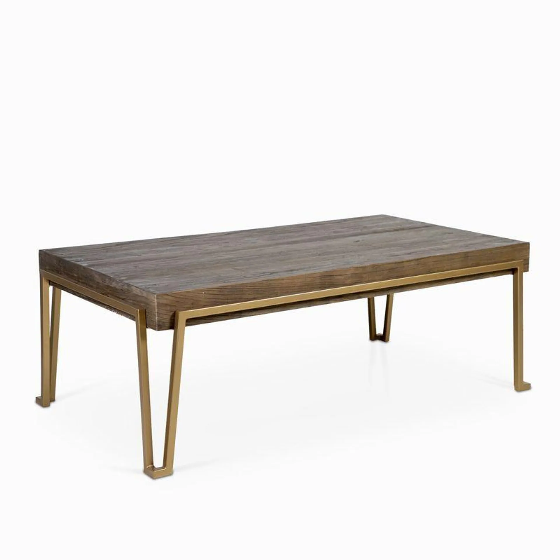 Mesa centr pata dorado alred 45x130x70cm