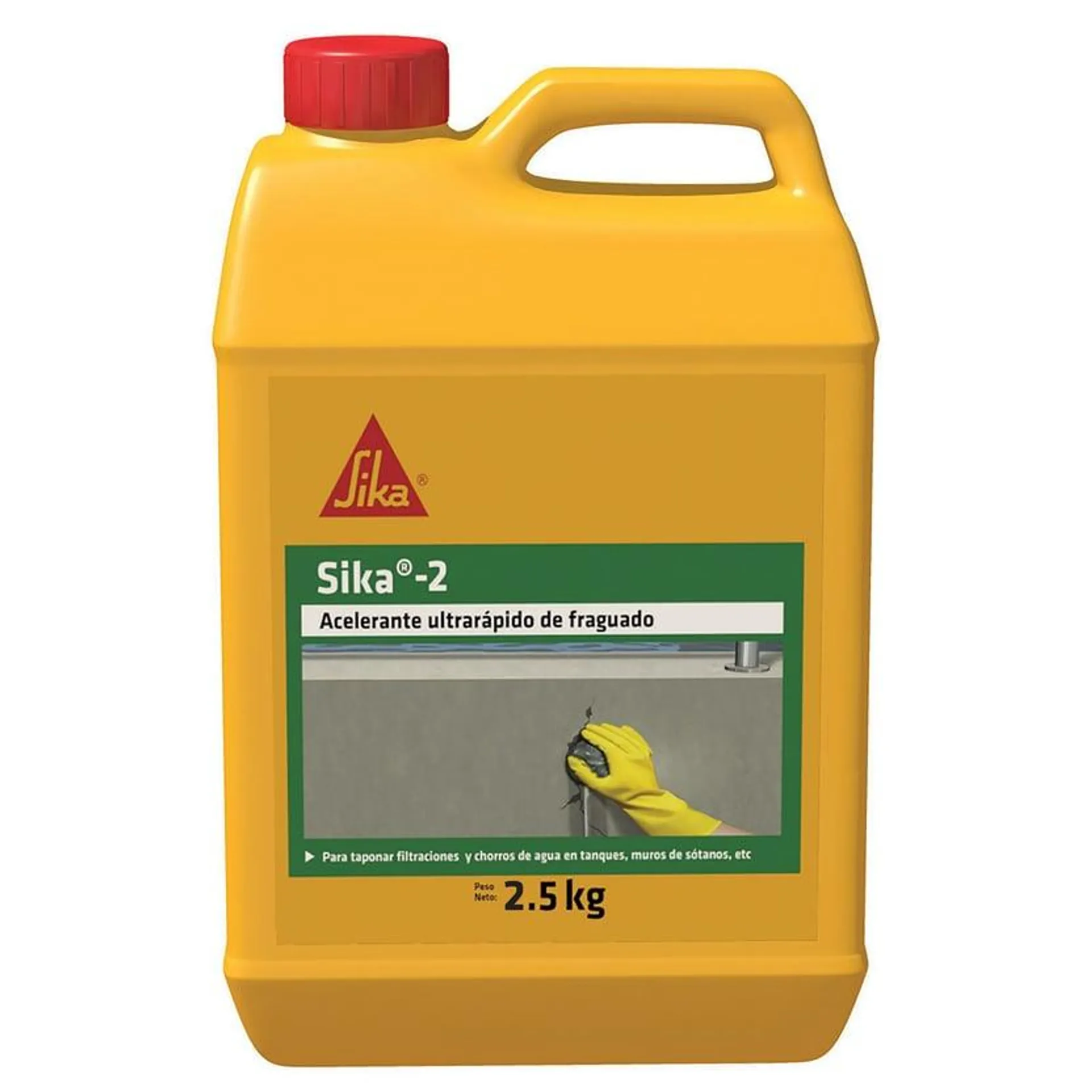 Sika-2 Acelerante De Fraguado Ultrarápido, Taponar Filtraciones 2.5kg