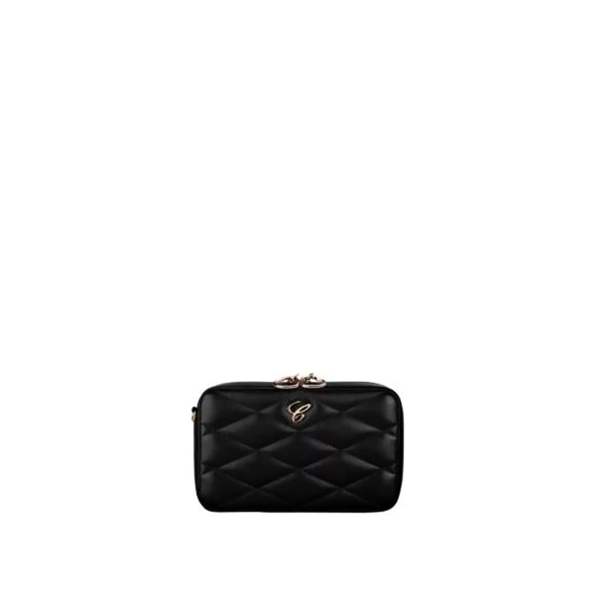 Cartera chopard MINI CON CADENA HAPPY HEARTS – Cuero acolchado negro