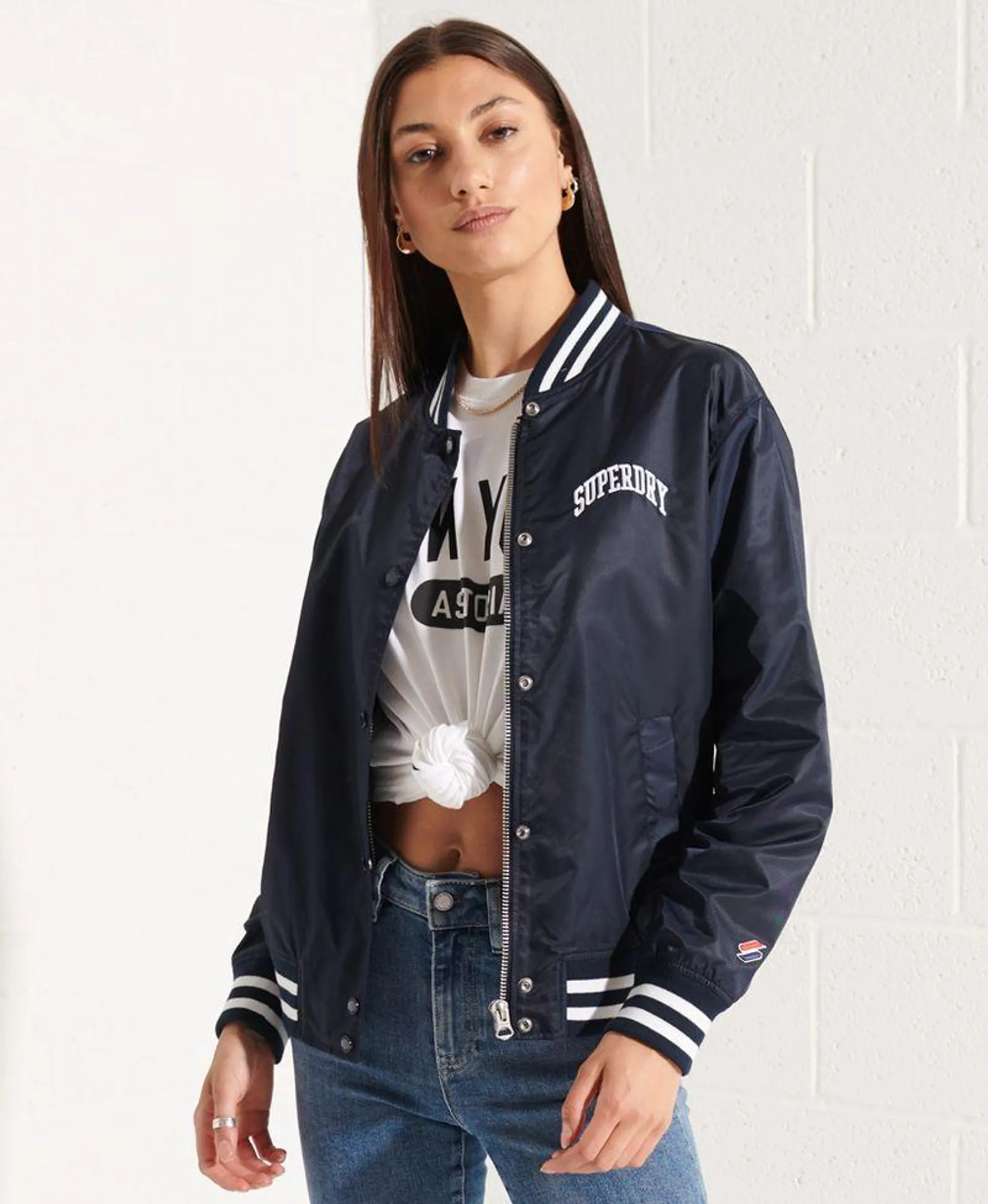 Chaqueta Casual Para Mujer Classic Varsity Baseball Superdry 50798