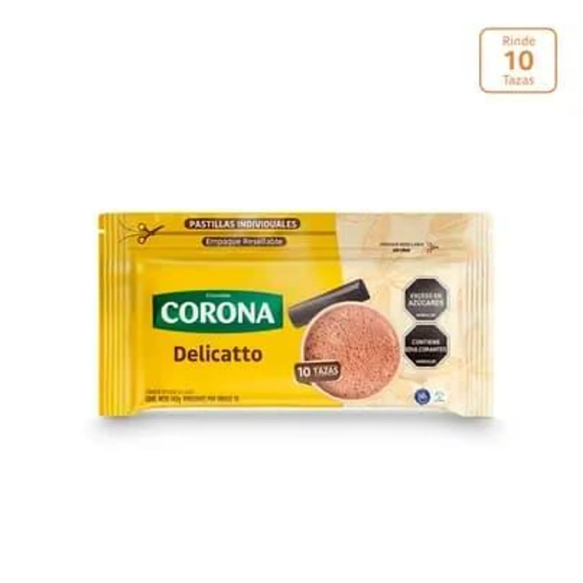 Corona Delicatto x 142g x 10 Pastillas Individuales