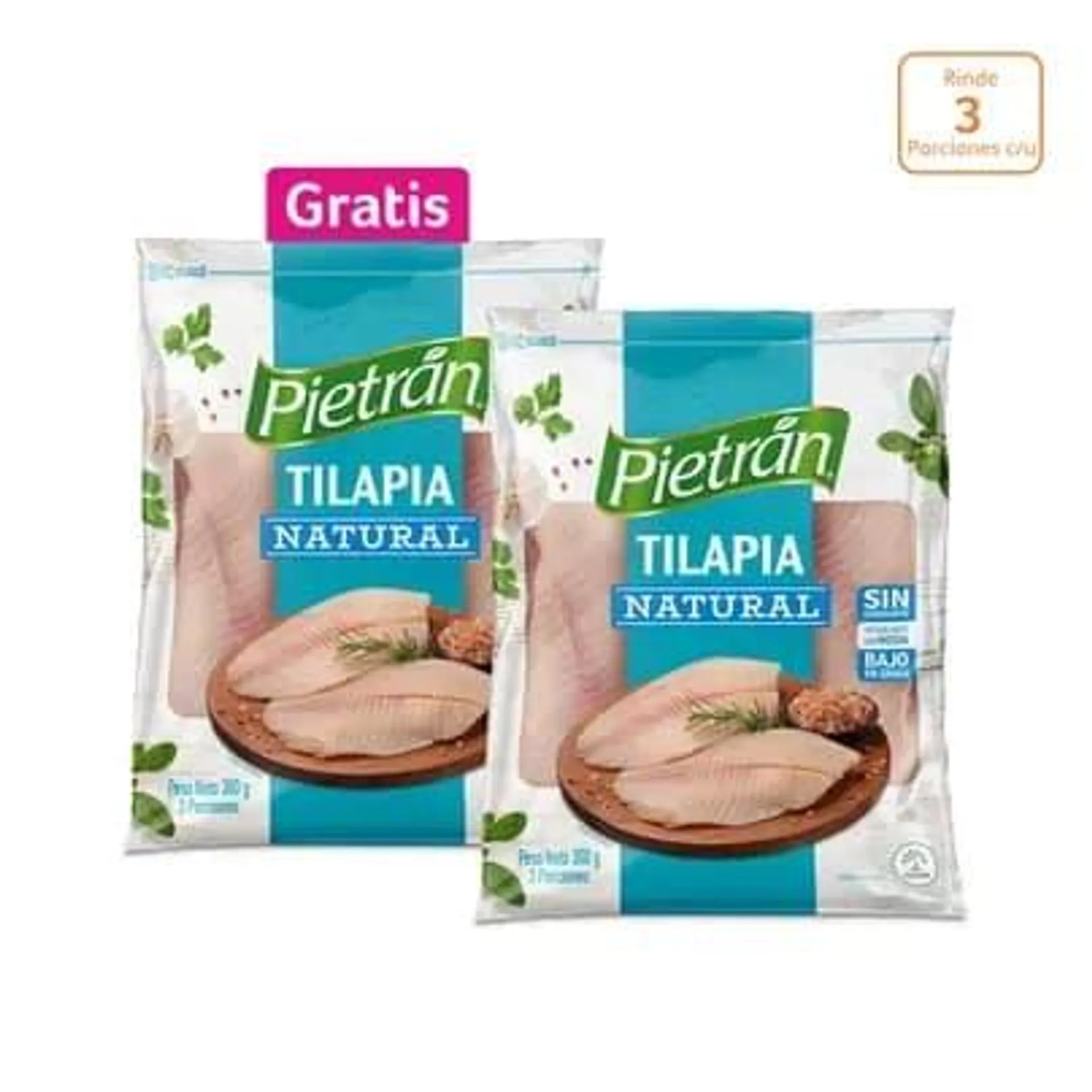 Tilapia natural Pietrán x 300g