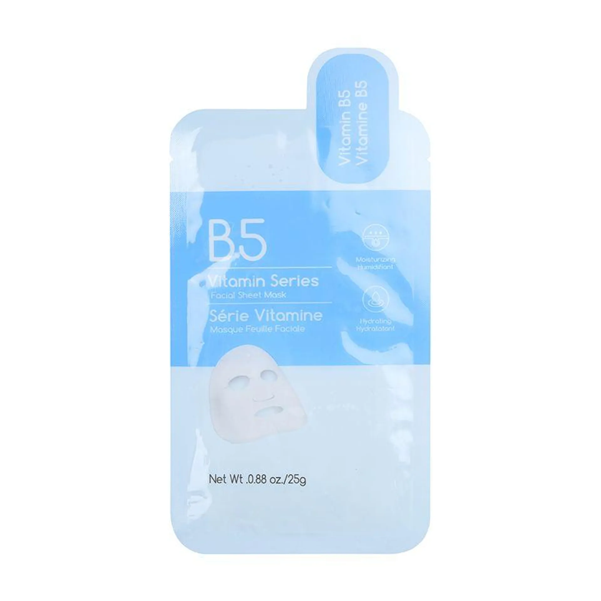 Mascarilla de Lamina Facial Series de Vitaminas B5