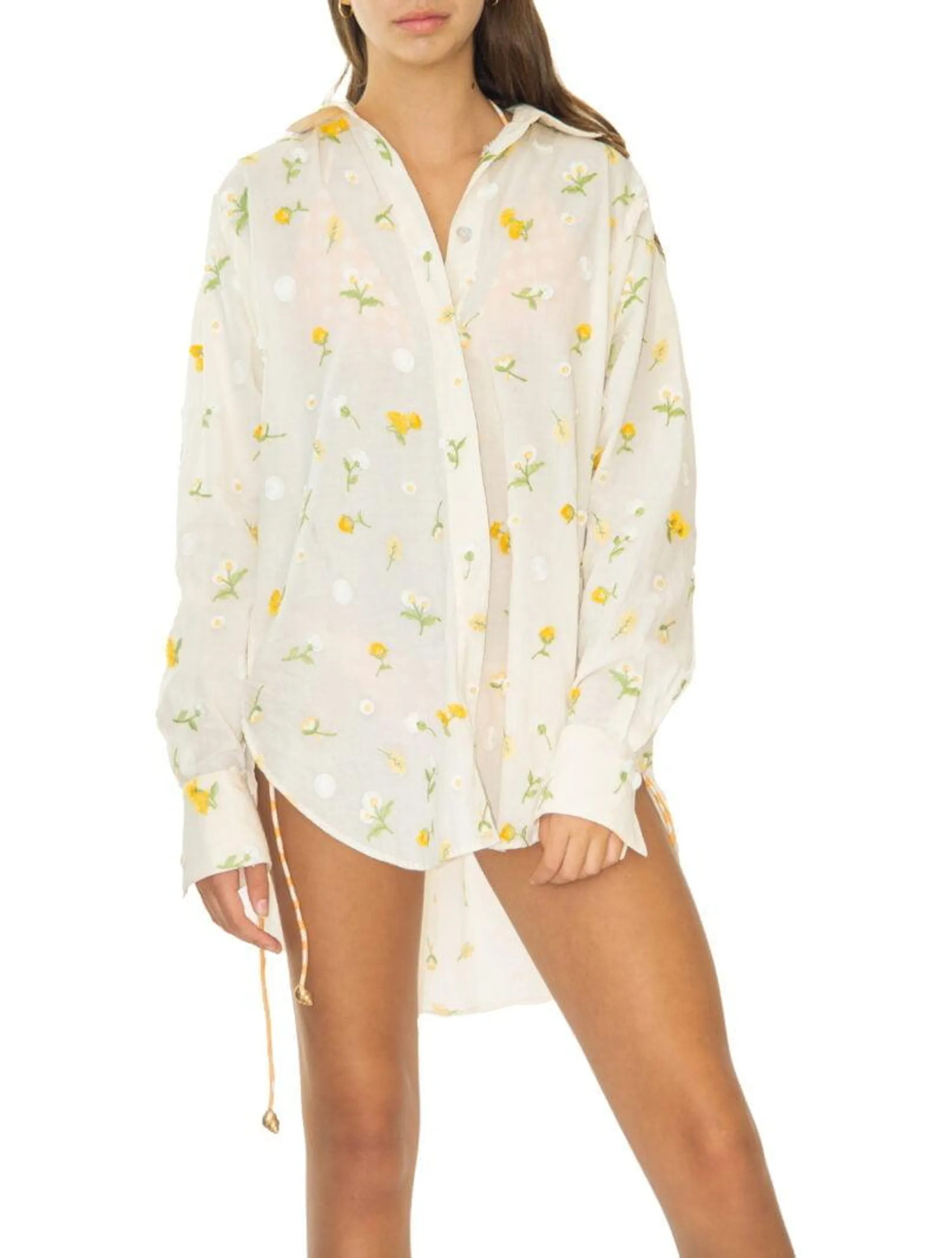 GUARDA SHIRT YELLOW FLOWERS