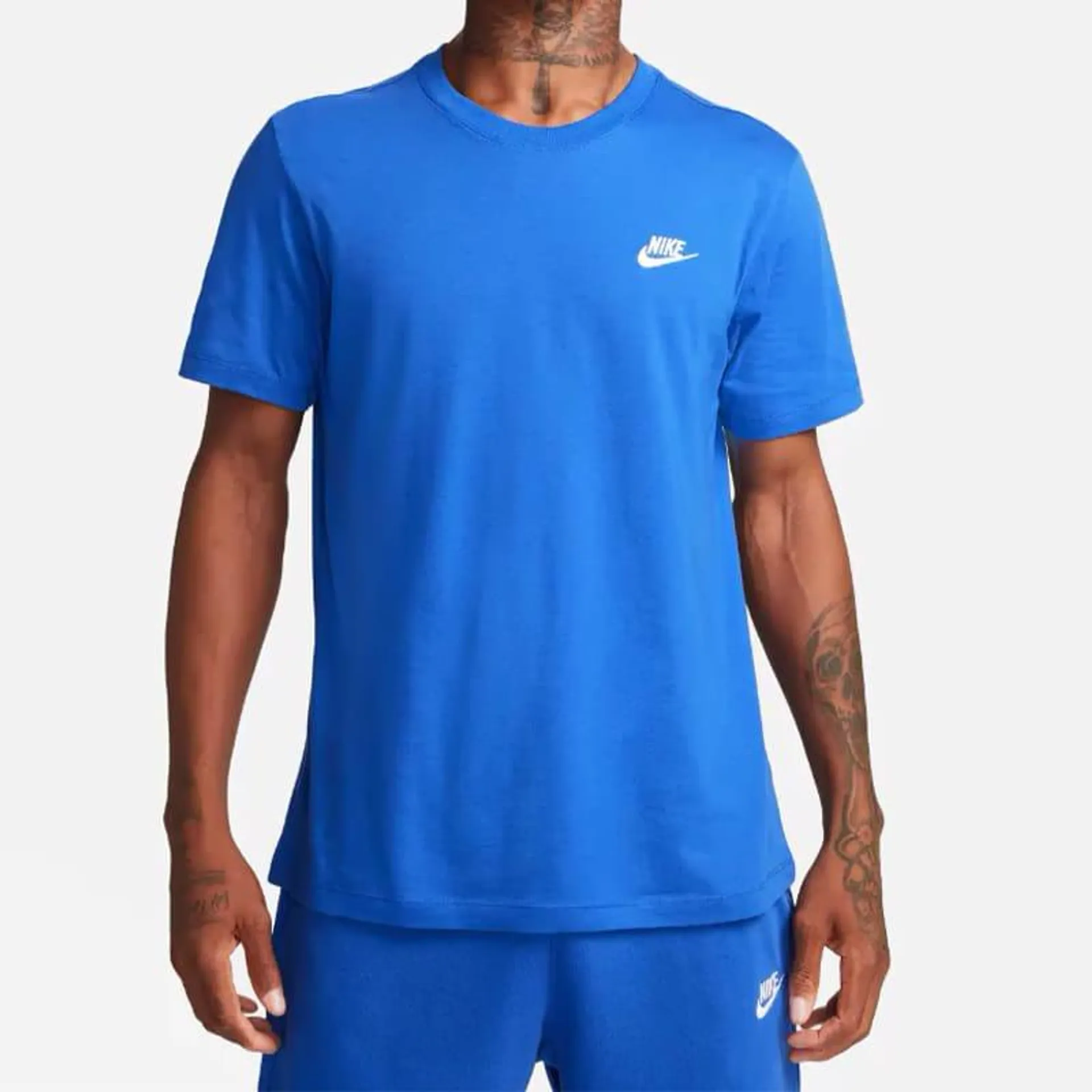 Camiseta Nike Casual Hombre Sportwear Club Tee Azul