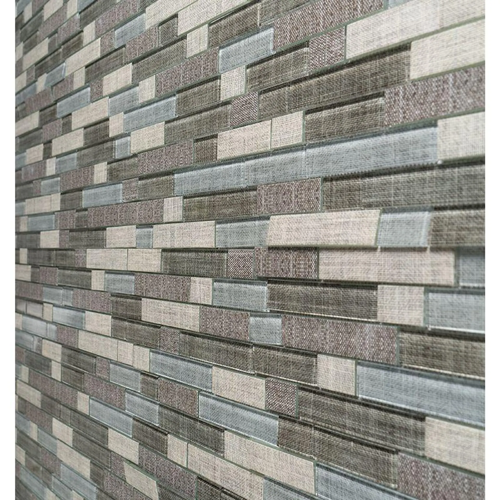 Decorados Para Pared Estilo Mosaico Fabric 30x30 Gris