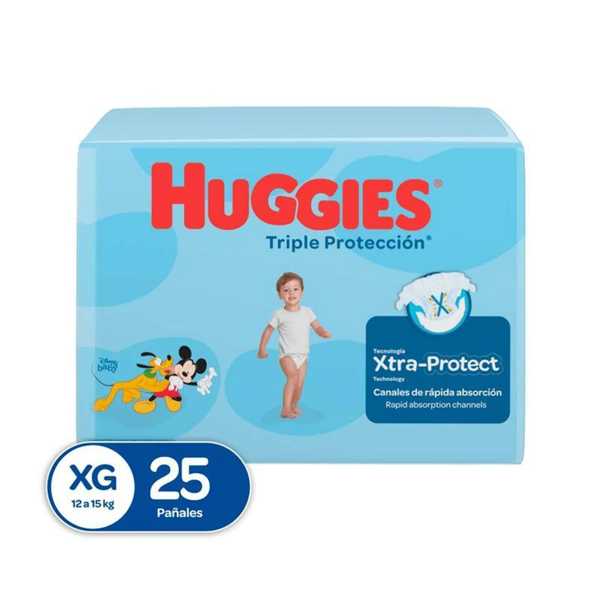 Panal Huggies Triple Proteccion Talla Xg X 25 Und