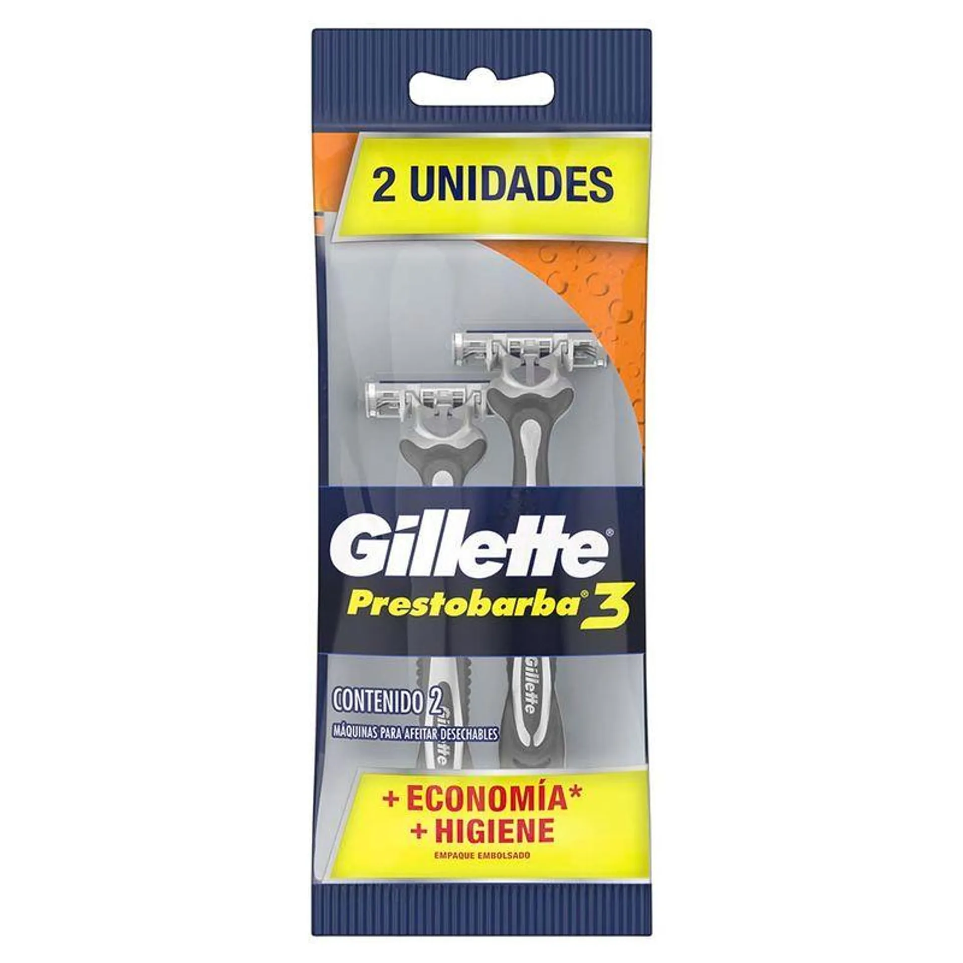 Maquina Afeitar Gillette Prestobarba 3 Pqte X 2 Und