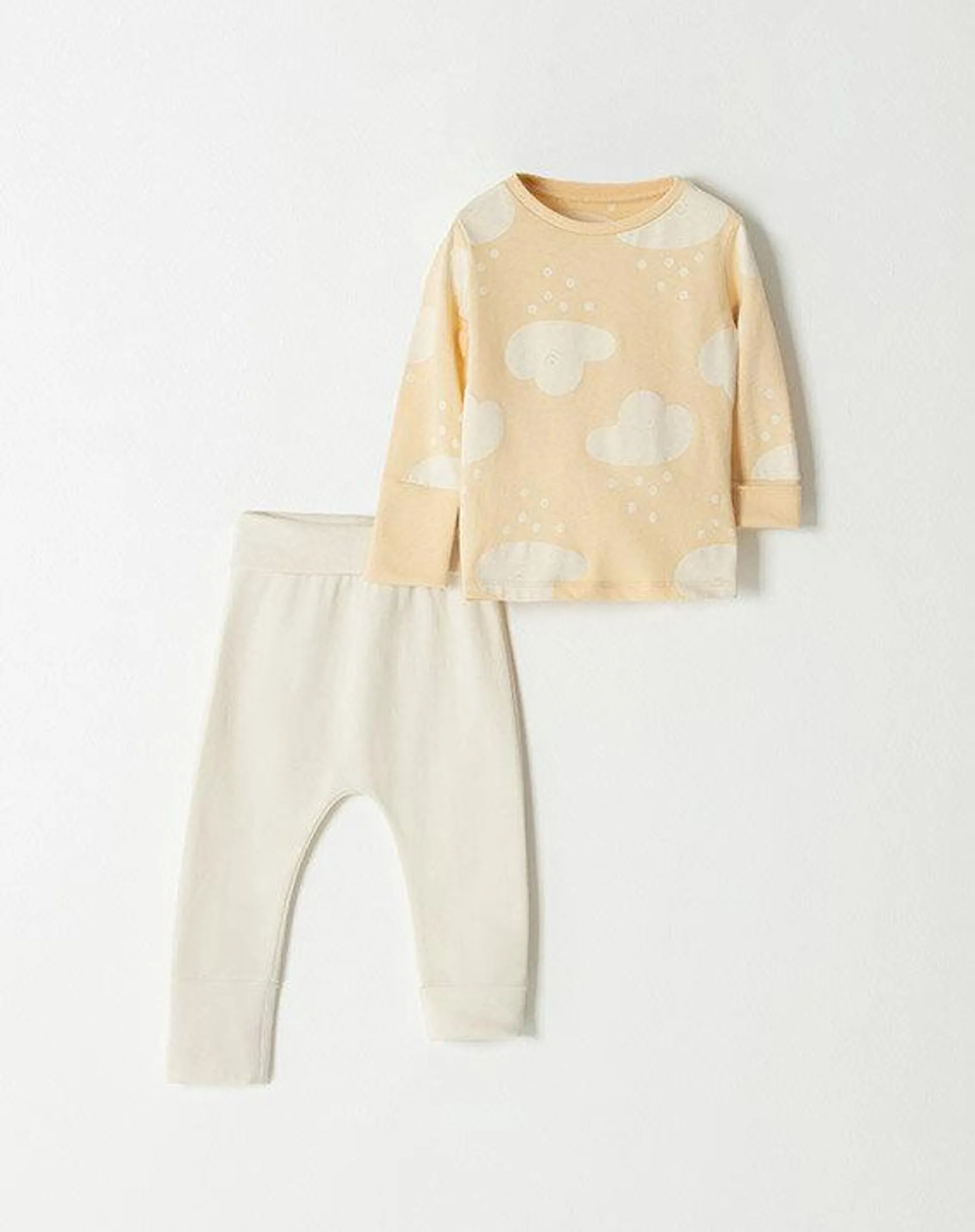 conjunto odel amarillo estampado0-3m