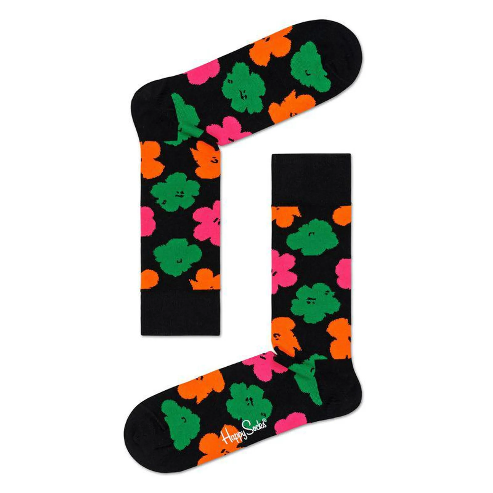 MEDIA CASUAL ANDY WARHOL FLOWER SOCK MULTICOLOR