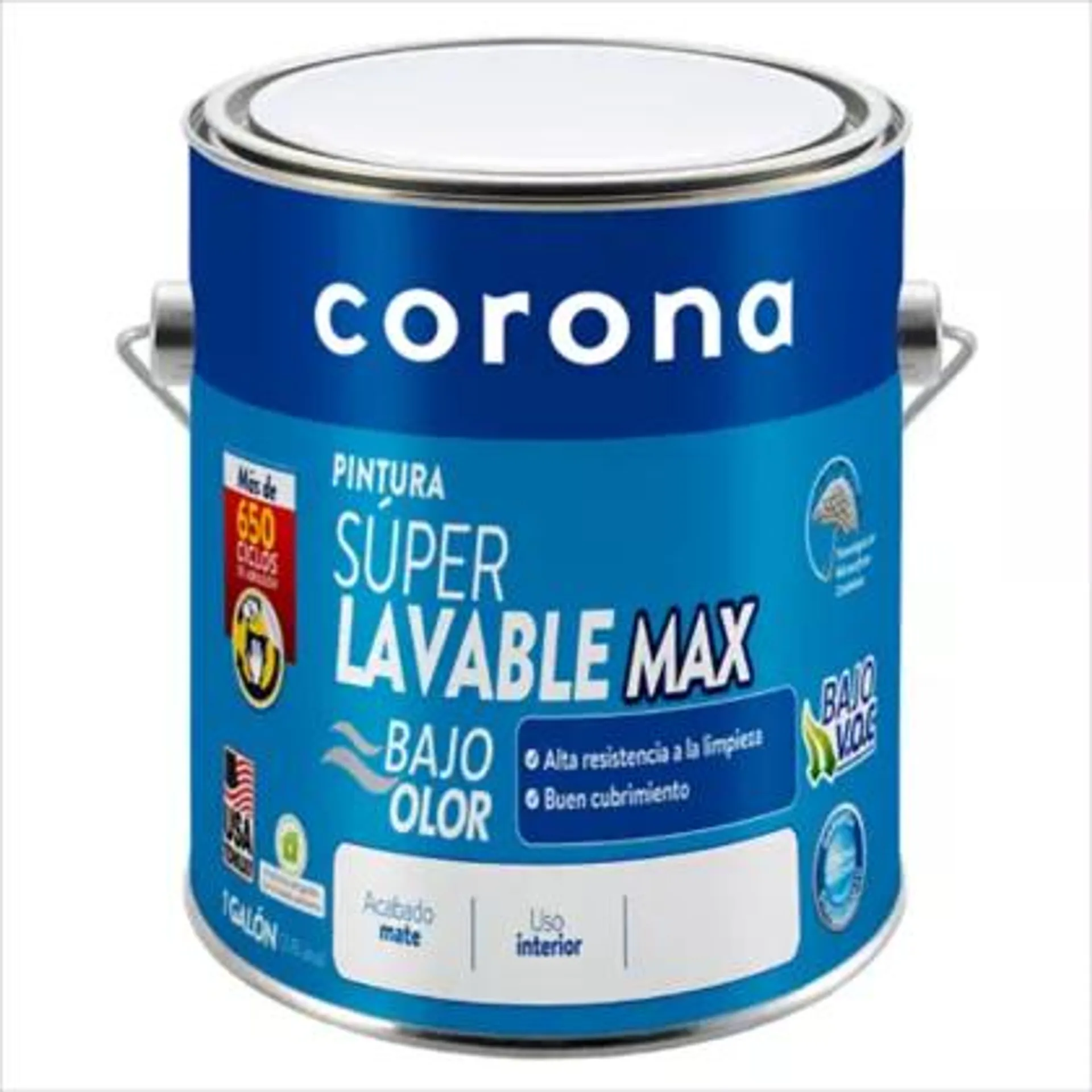 Pintura para Interior Súper Lavable Max Blanco 1 Galón