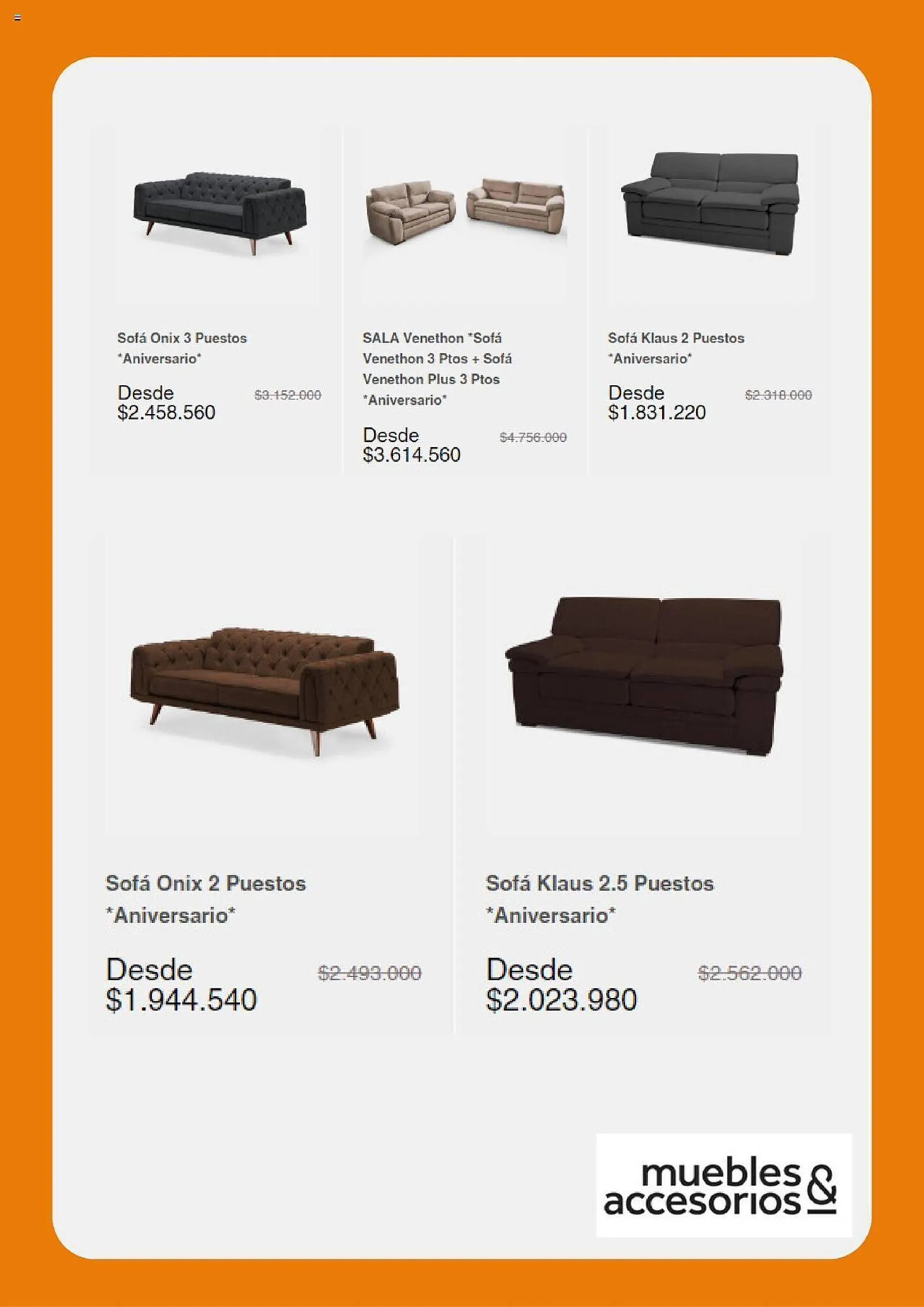 Catalogo de Catálogo Muebles & Accesorios 12 de septiembre al 12 de octubre 2023 - Pag 4