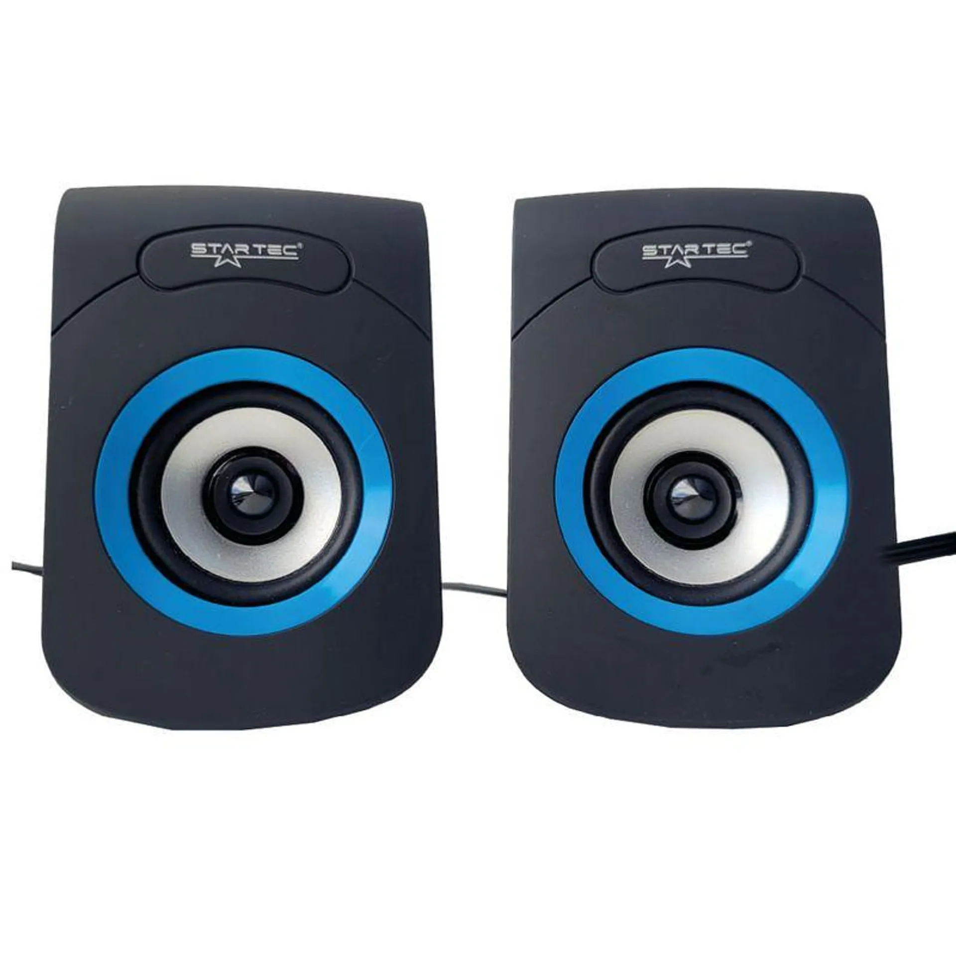 Parlante Star Tec St-AUD-02 2.0 USB Negro Azul