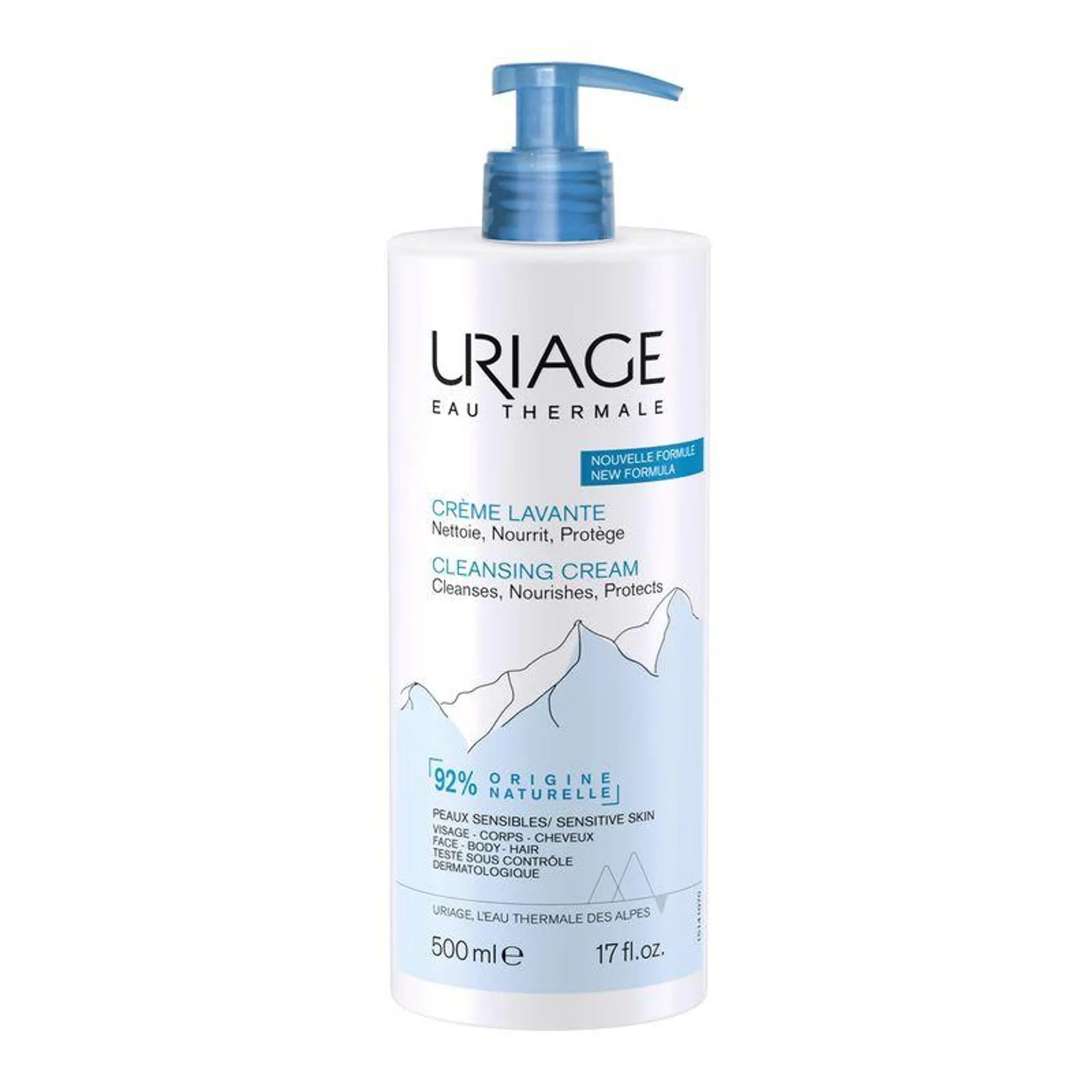 Crema Espumosa Limpiadora Uriage Crema Lavante Uriage 500 Ml