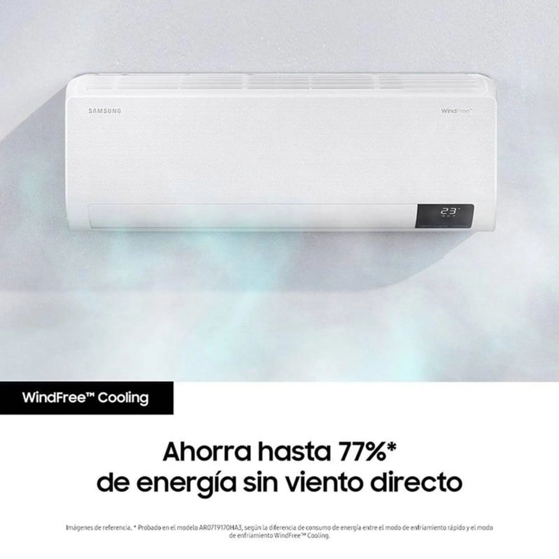 Aire Acondicionado Split Wind Free 9000 btu Samsung 220v Inverter