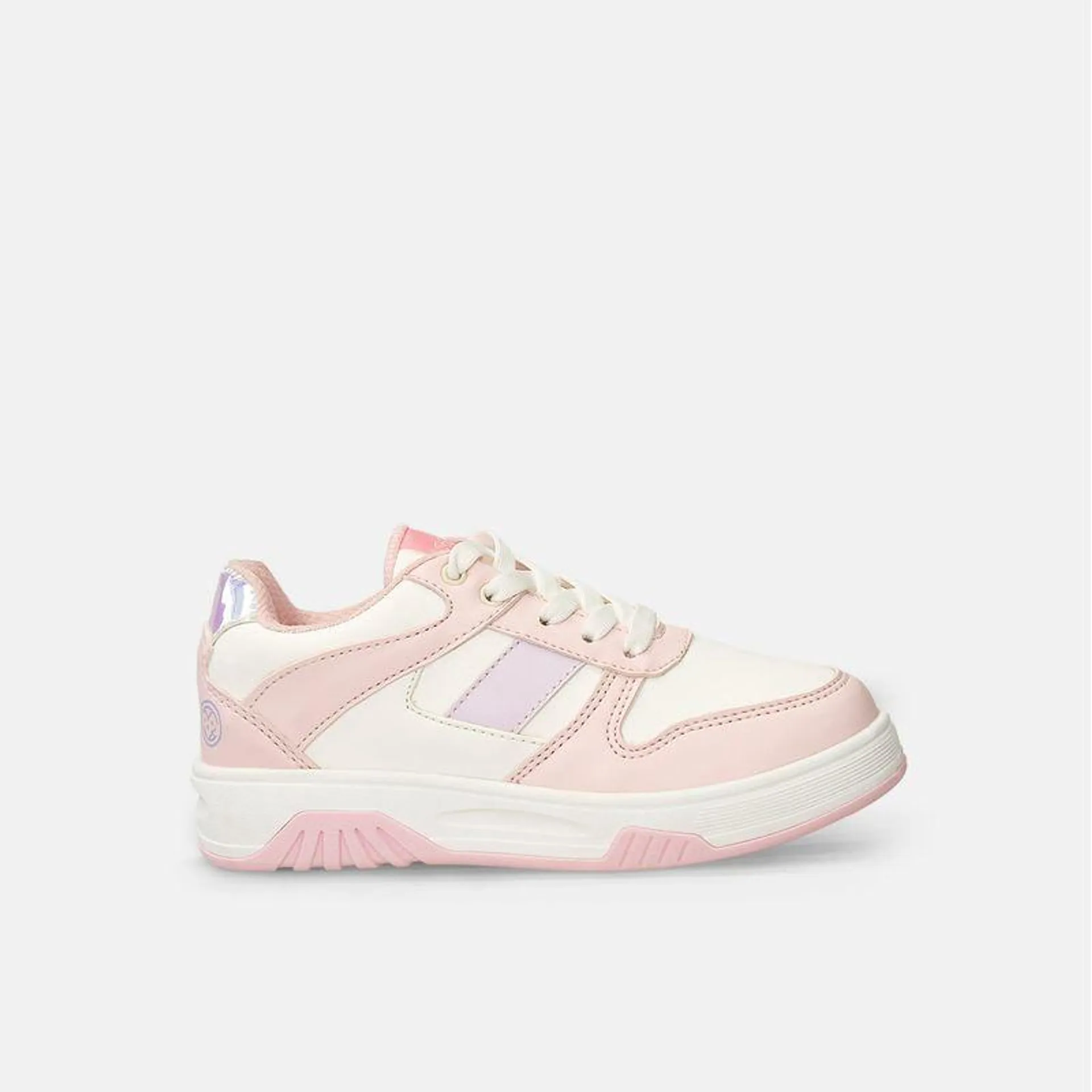 Tenis Casuales Blanco-Rosado Bubblegummers Scarlett Niña